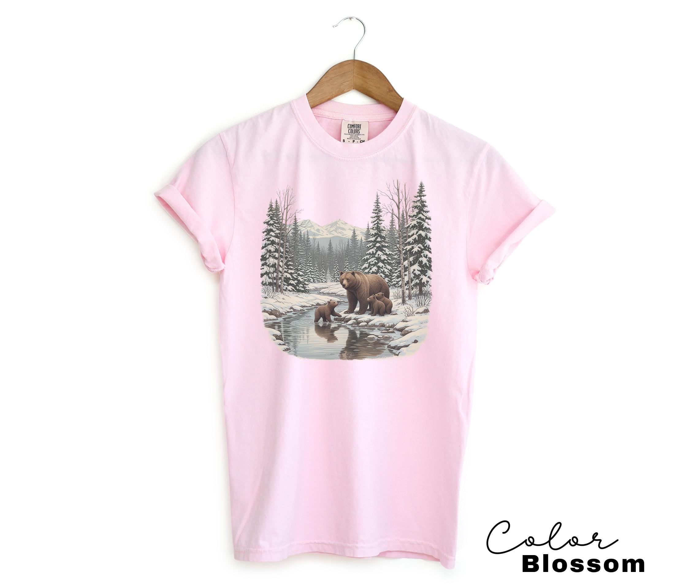 Retro Bear Sweatshirt, Vintage Fall Hunter Scene Crewneck