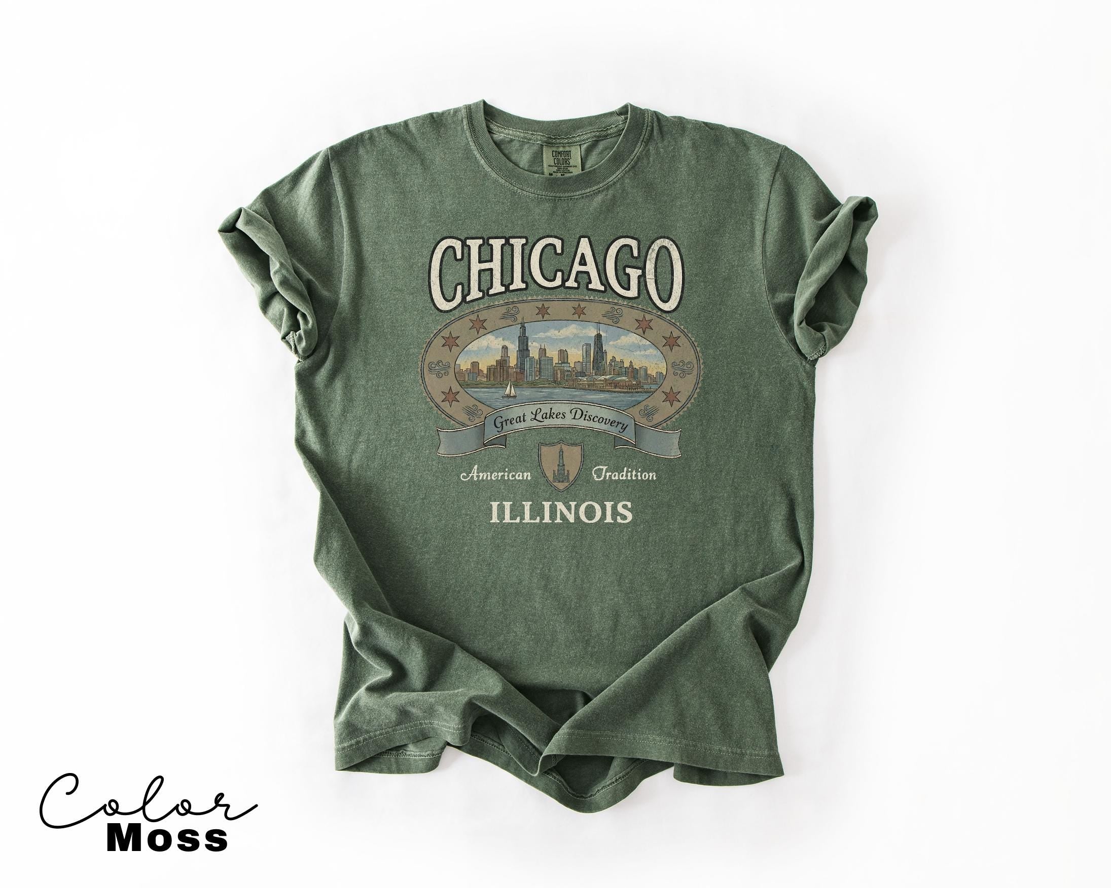 Retro Chicago 90s Style Vintage T-Shirt