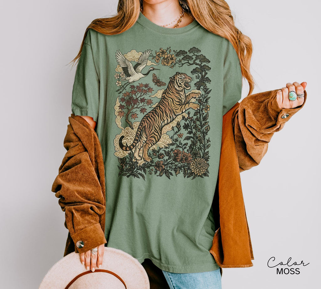 Retro Tiger T-Shirt and Sweatshirt