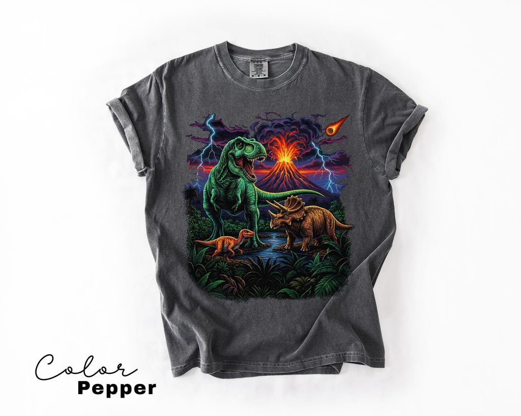 Retro Jurassic Dinosaur 90s T-Shirt, Retro T-Rex & Triceratops Sweatshirt, 90s Prehistoric Graphic Tee, Dino Top, Nostalgia Nature Gift