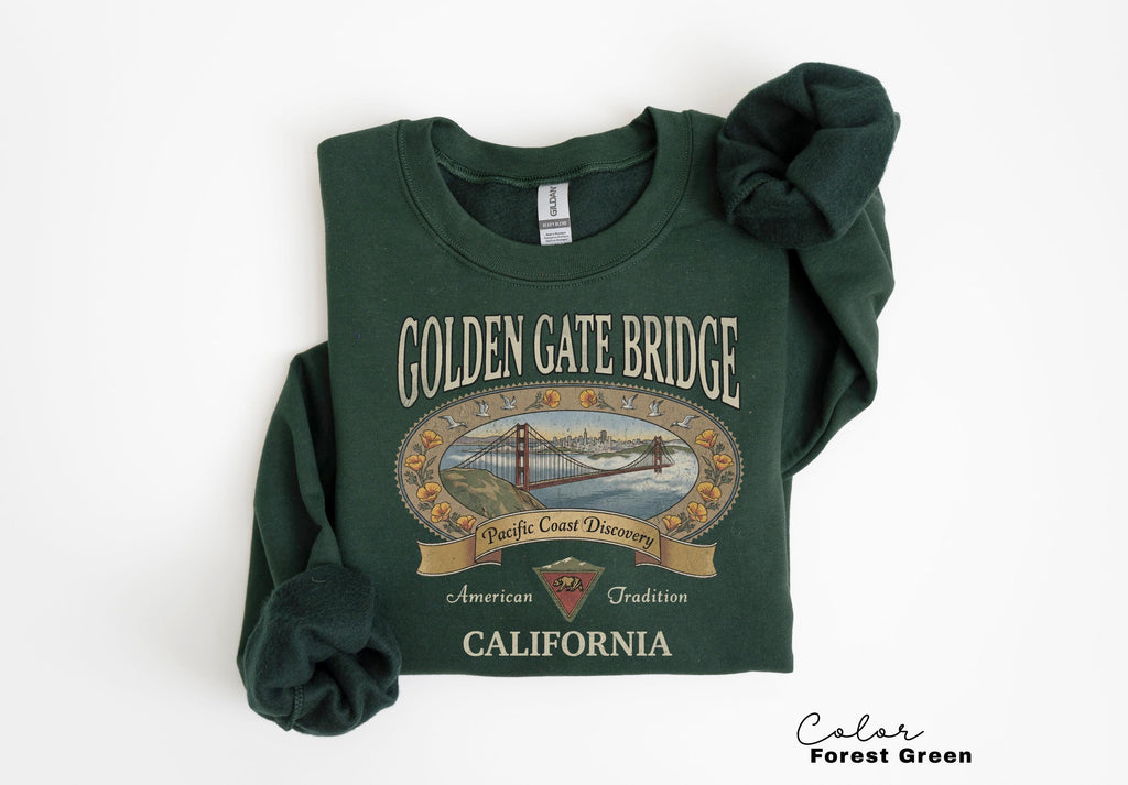 Retro California Shirt 90s Style, Vintage Style California T-Shirt, Retro Travel Shirt, Golden Gate Bridge, Vacation Shirt,