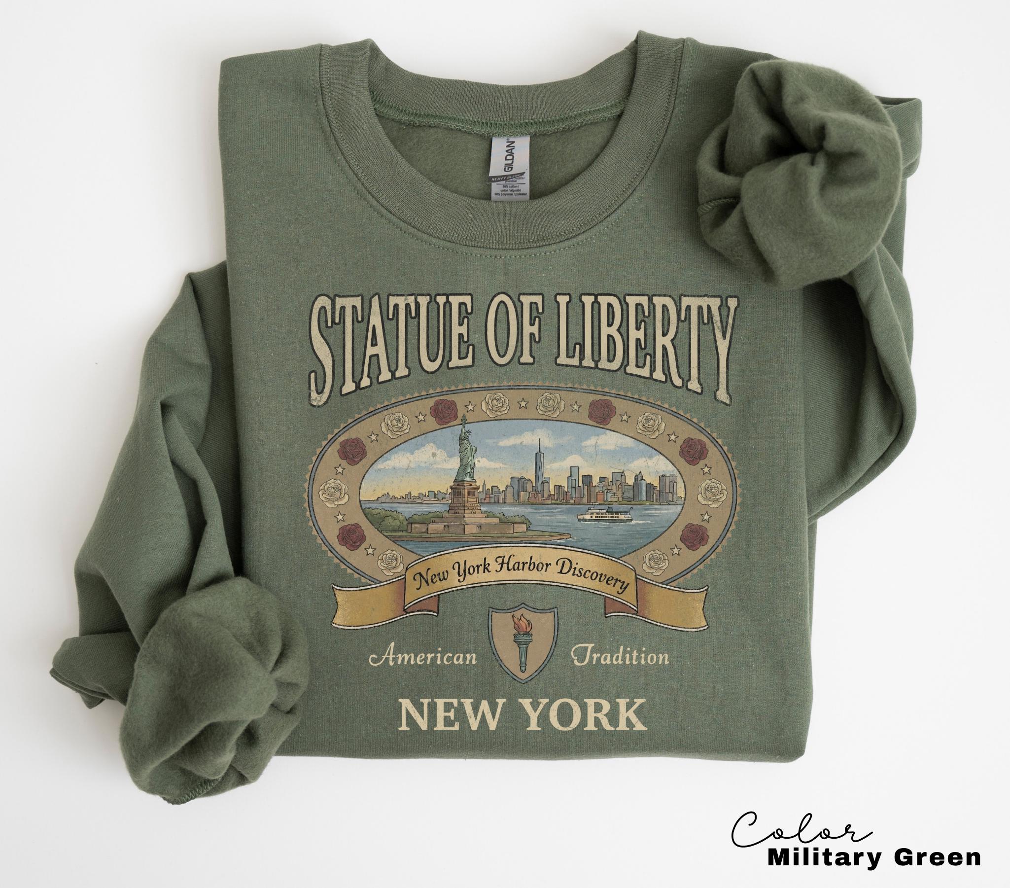 Retro New York City Shirt 90s Style, Vintage Style New York T-Shirt, Retro Travel Shirt, Statue of Liberty, Vacation NYC Shirt