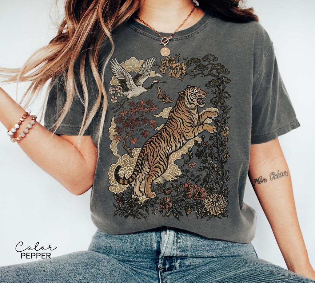 Retro Tiger T-Shirt and Sweatshirt