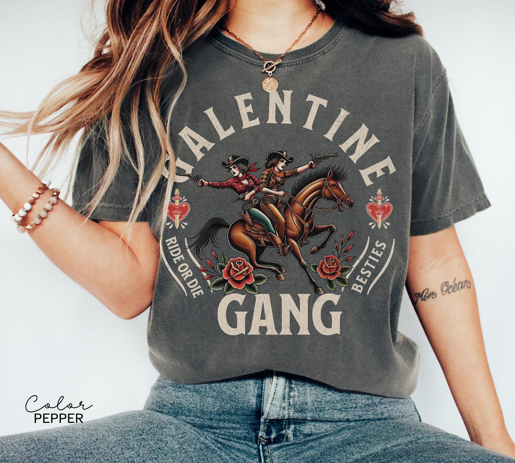 Galentine Gang Comfort Colors Valentine Besties Shirt