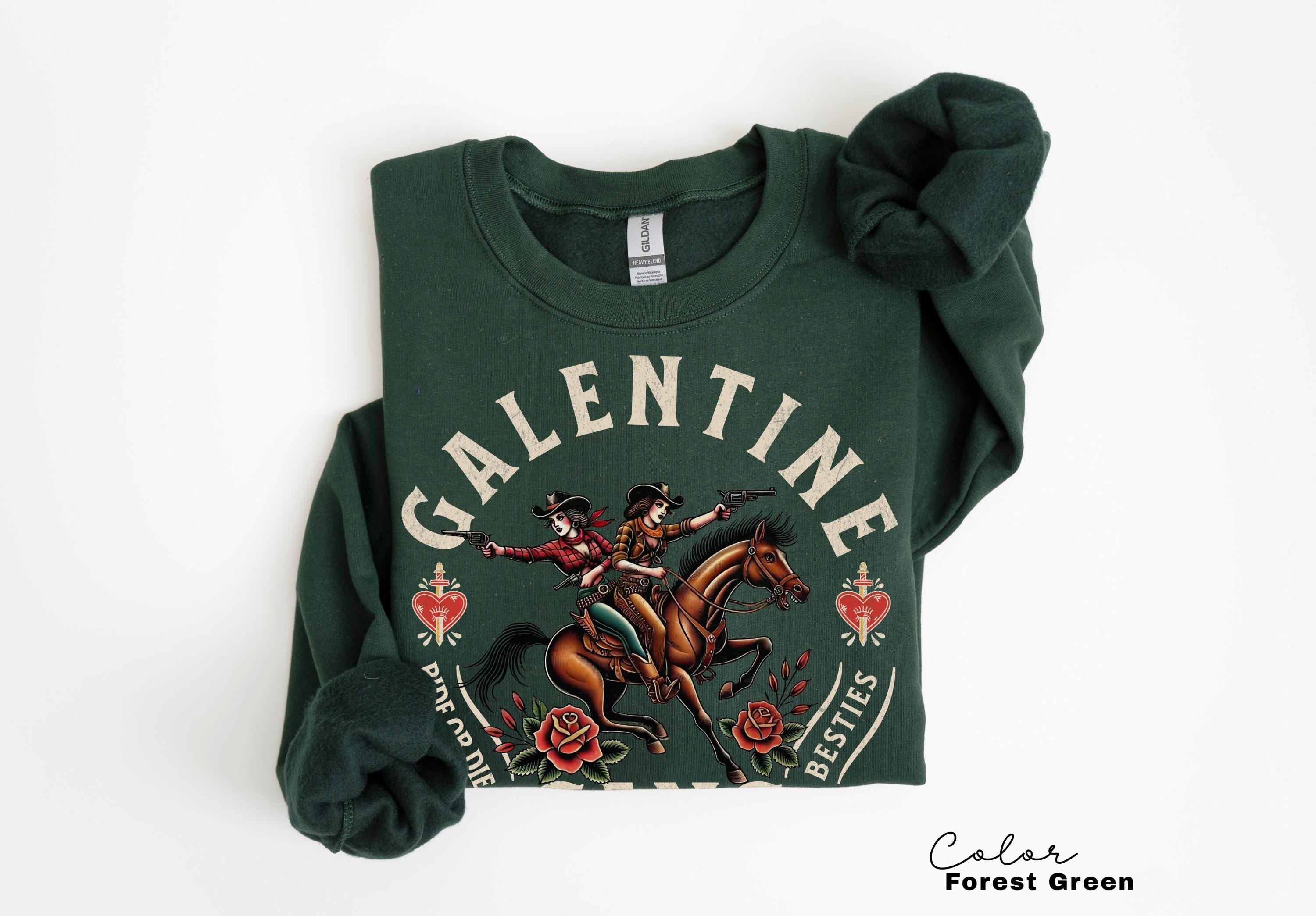 Galentine Gang Comfort Colors Valentine Besties Shirt