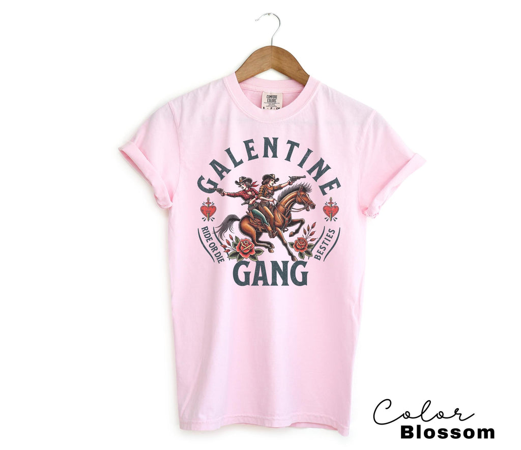 Galentine Gang Shirt, Comfort Colors Valentine Besties, Galentines Gift for Friend, Matching Valentines Day Group Sweatshirt, Cowgirls