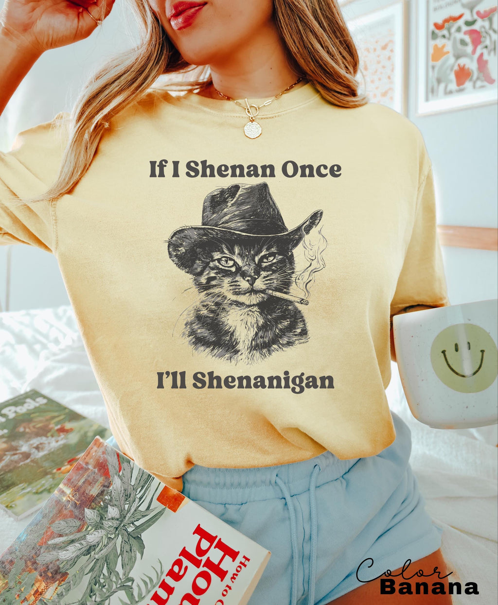 If I Shenan Once I'll Shenanigan Cat Mom T-Shirt