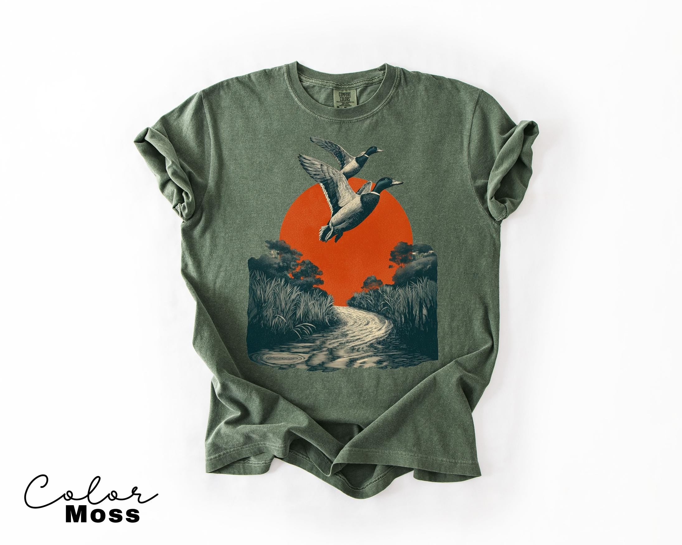 Mallard Ducks Shirt, 90's Flying Duck Sweatshirt, Nature Lover Sweatshirt, Bird Animal Outdoor Lover Shirt, Country Duck Shirt
