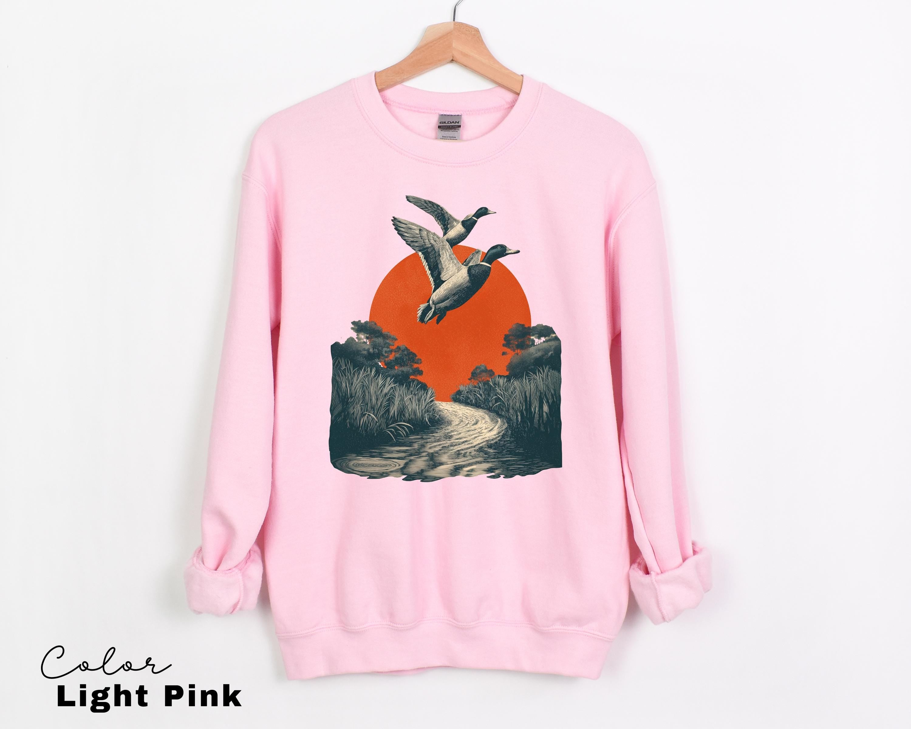 Mallard Ducks 90's Flying Duck Sweatshirt, Nature Lover Shirt