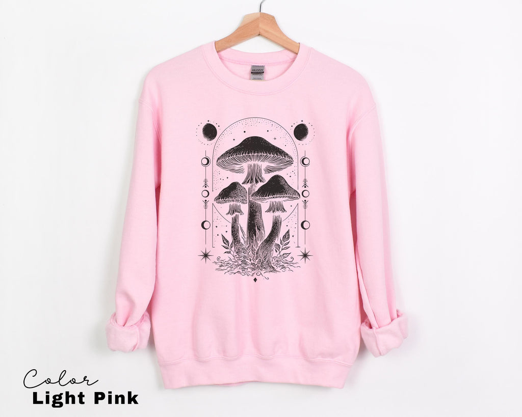 Celestial Mushroom Boho Trendy Sweatshirt, Astrology Tee