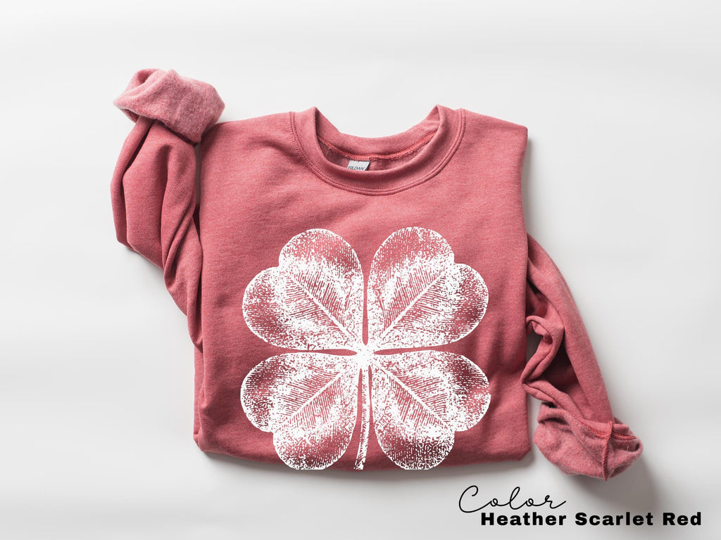 St Patricks Day Comfort Colors Shirt Lucky Shamrock Tshirt Cute Saint Patrick's Party Tee Four Leaf Clover T-shirt Irish Retro
