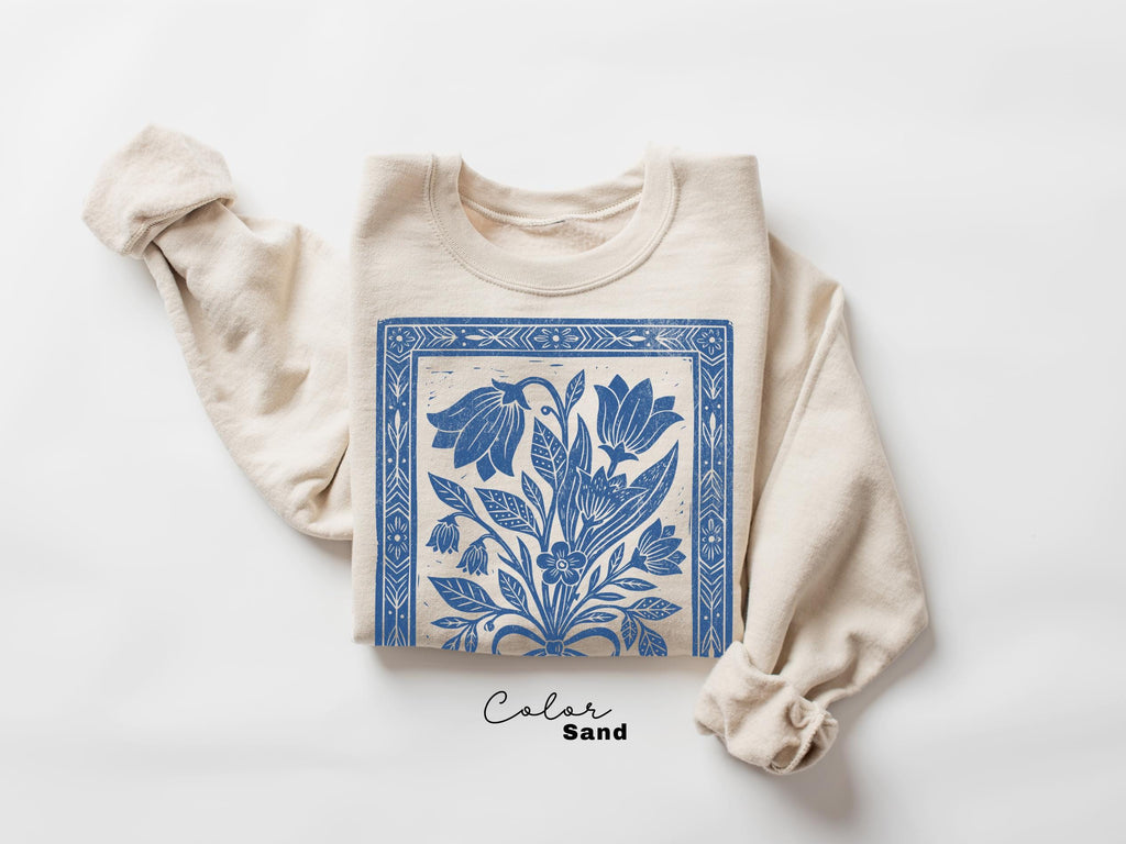 Pressed Wildflowers Comfort Colors Shirt, Vintage Botanical Floral Tee, Cottagecore Boho Flower Shirt, Garden Gift