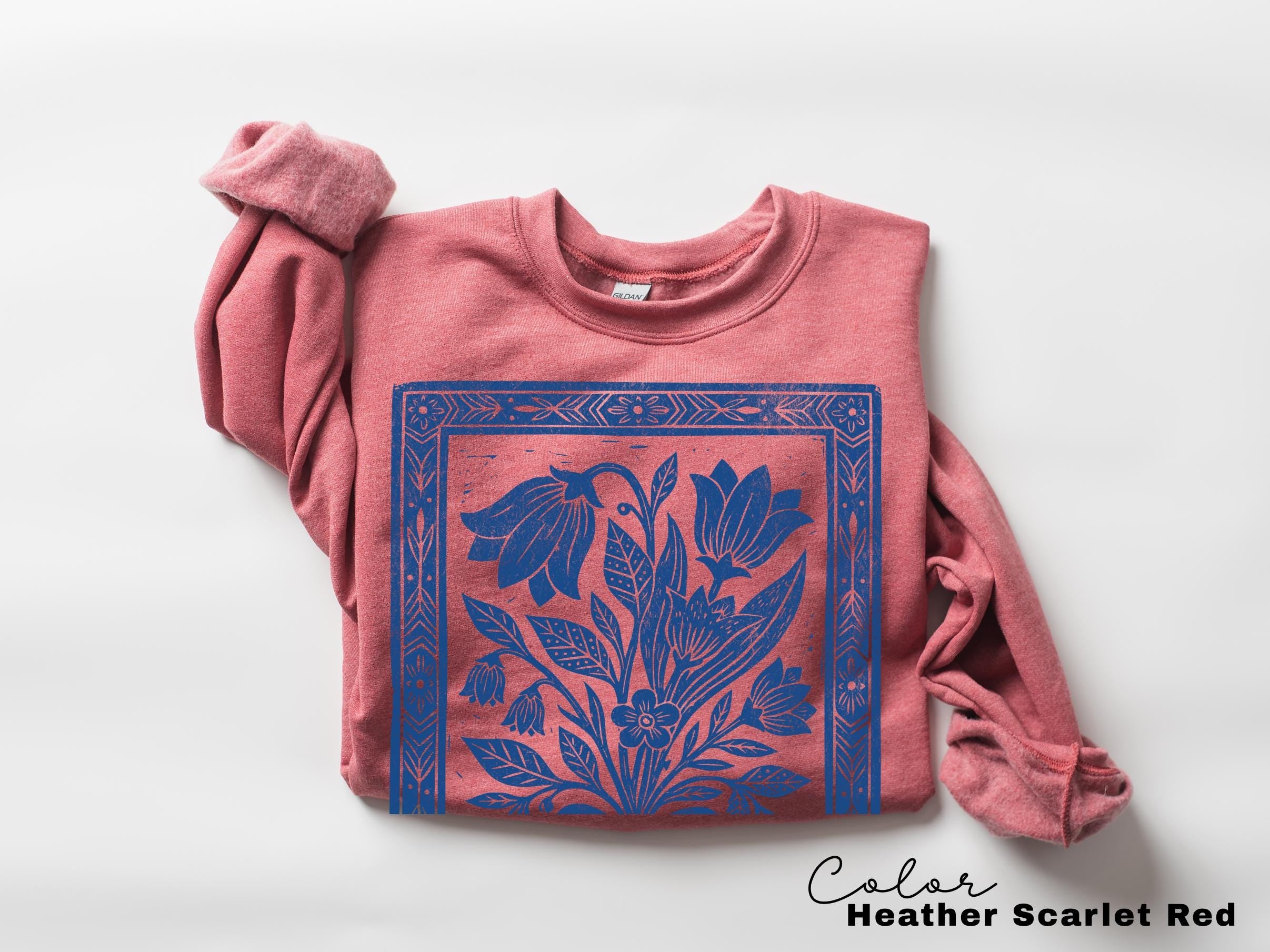 Pressed Wildflowers Comfort Colors Shirt, Vintage Botanical Floral Tee, Cottagecore Boho Flower Shirt, Garden Gift