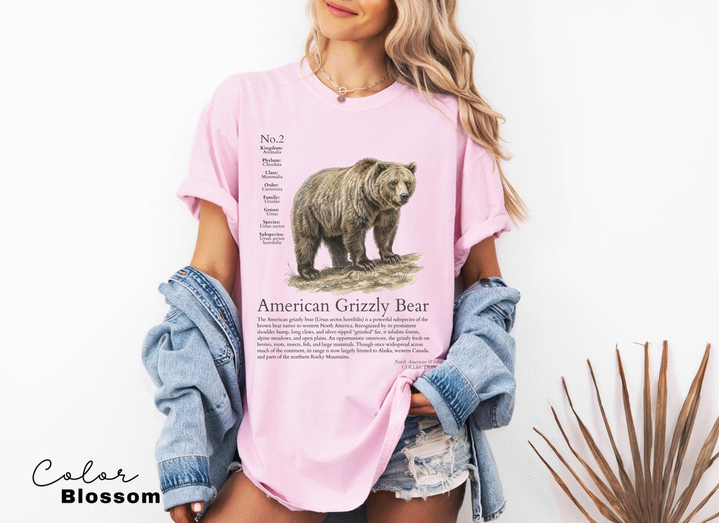 Retro Grizzly Bear Vintage 90s Wildlife Unisex T-Shirt