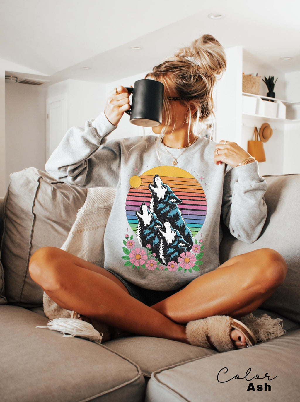 Retro Wolf 90s T-Shirt, Nature Vintage Wildlife Tee