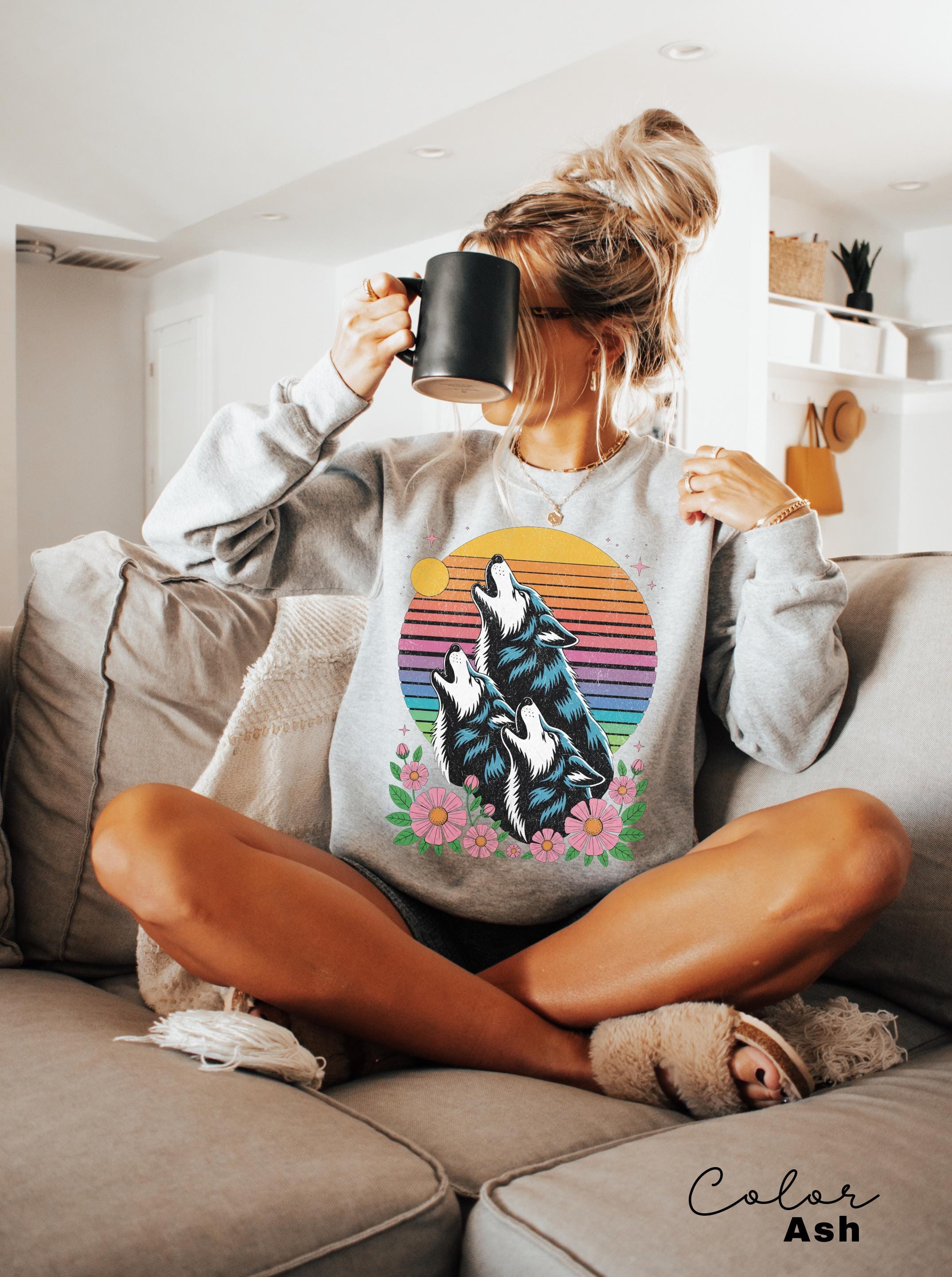 Retro Wolf 90s T-Shirt, Nature Vintage Wildlife Tee