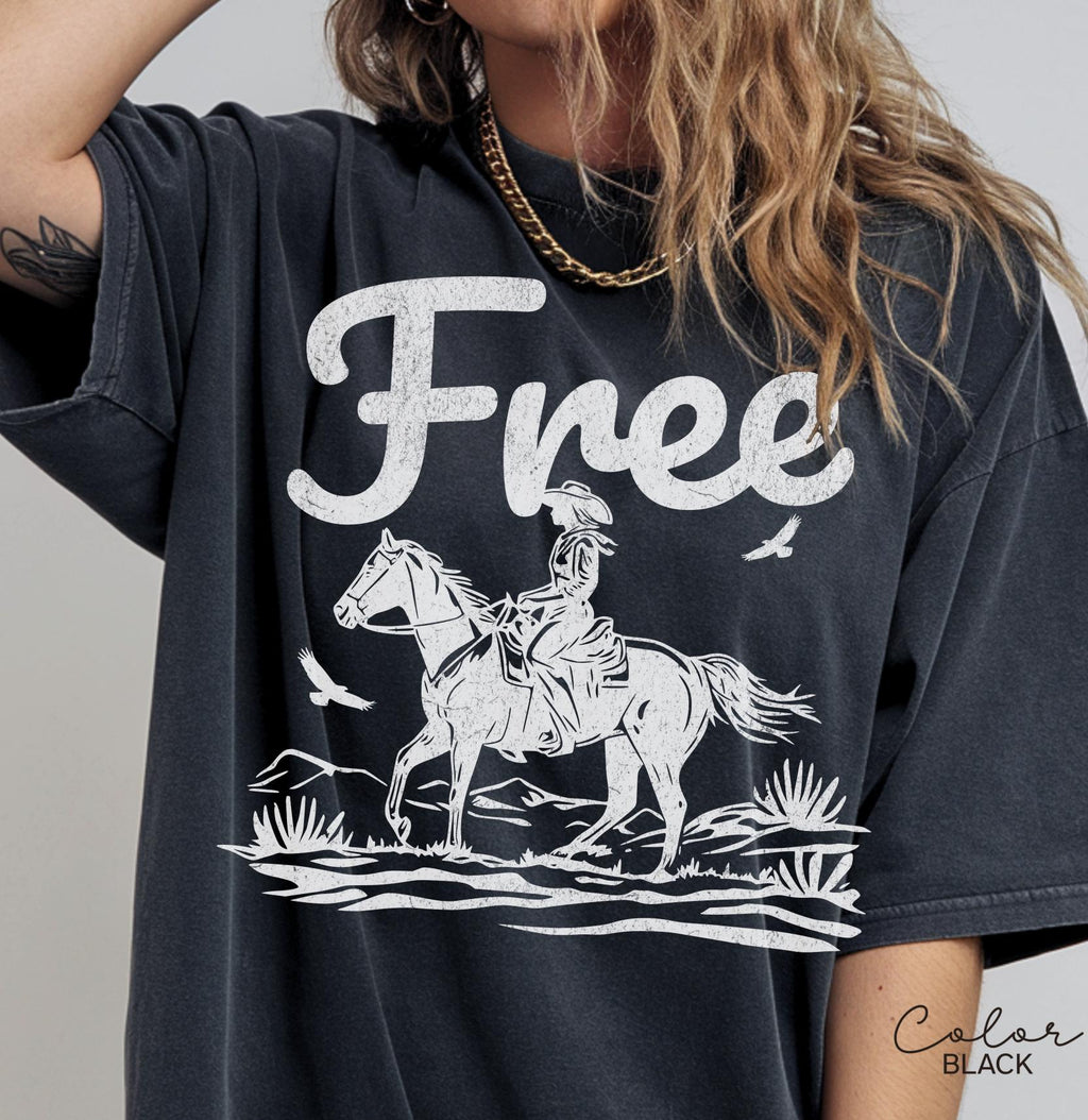 Retro Western Graphic Tee, Comfort Colors Country Girl T-Shirt, Rodeo Outfit, Gift for Her, Country