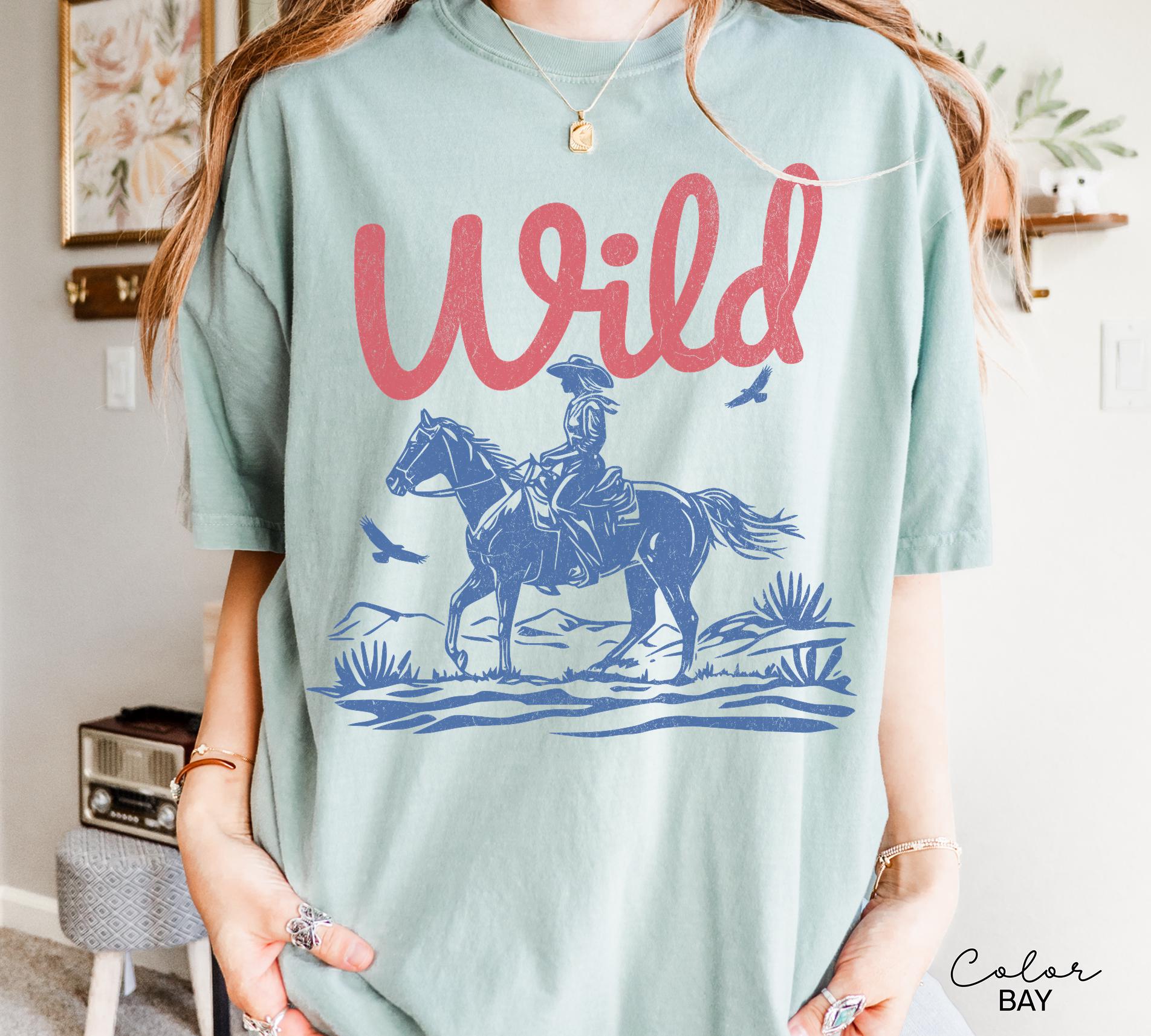 Retro Western Graphic Comfort Colors Country Girl Tee