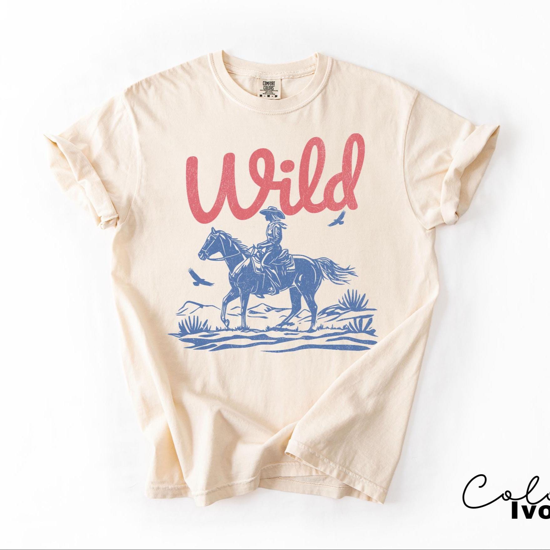 Retro Western Graphic Tee, Comfort Colors Country Girl T-Shirt, Rodeo Outfit, Gift for Her, Country