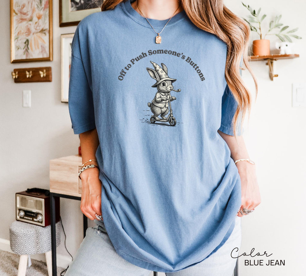 Funny Mental Health Shirt, Off to Push Button T-Shirt or Sweatshirt