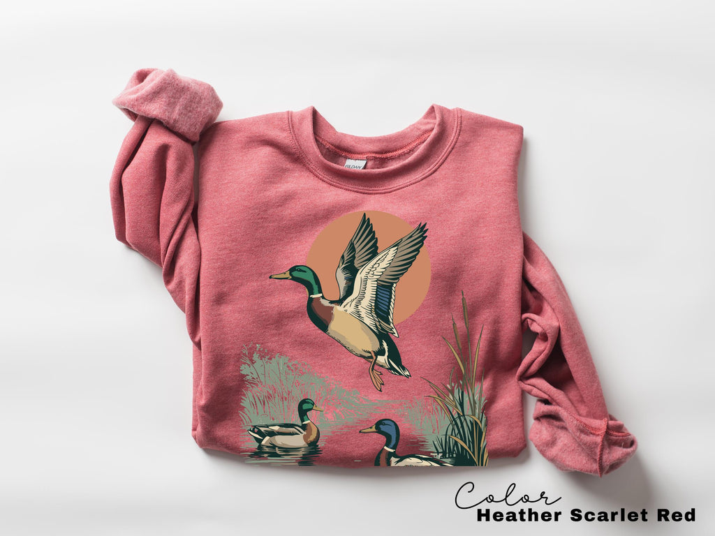 Retro Mallard Ducks T-Shirt, 90's Flying Duck Sweatshirt