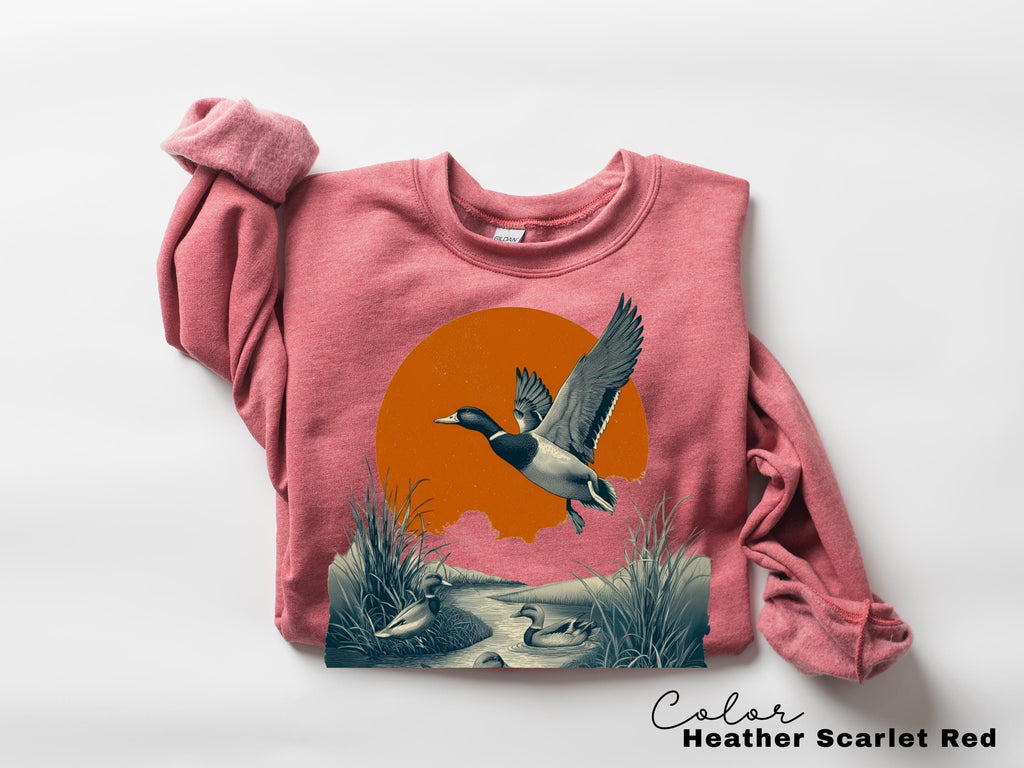 Duck Nature Shirt, 90's Flying Mallard Duck Sweatshirt, Nature Lover Sweatshirt, Bird Animal Outdoor Lover Shirt, Country Duck Shirt