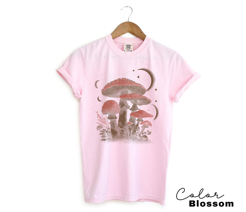 Retro Celestial Mushroom Boho Sweatshirt, Astrology Tee
