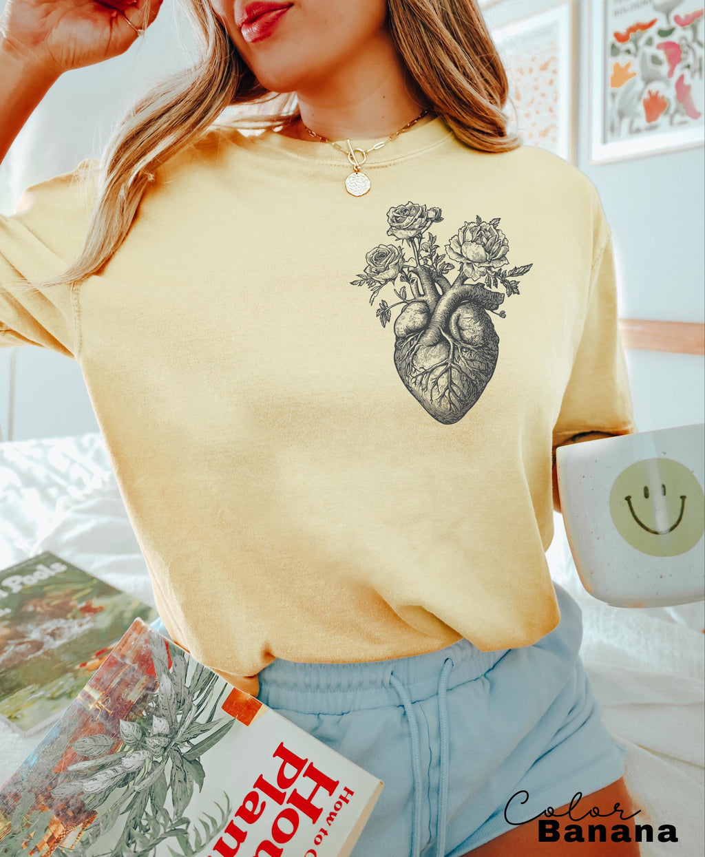 Floral Heart Cardiac Nurse Gift T-Shirt or Sweatshirt