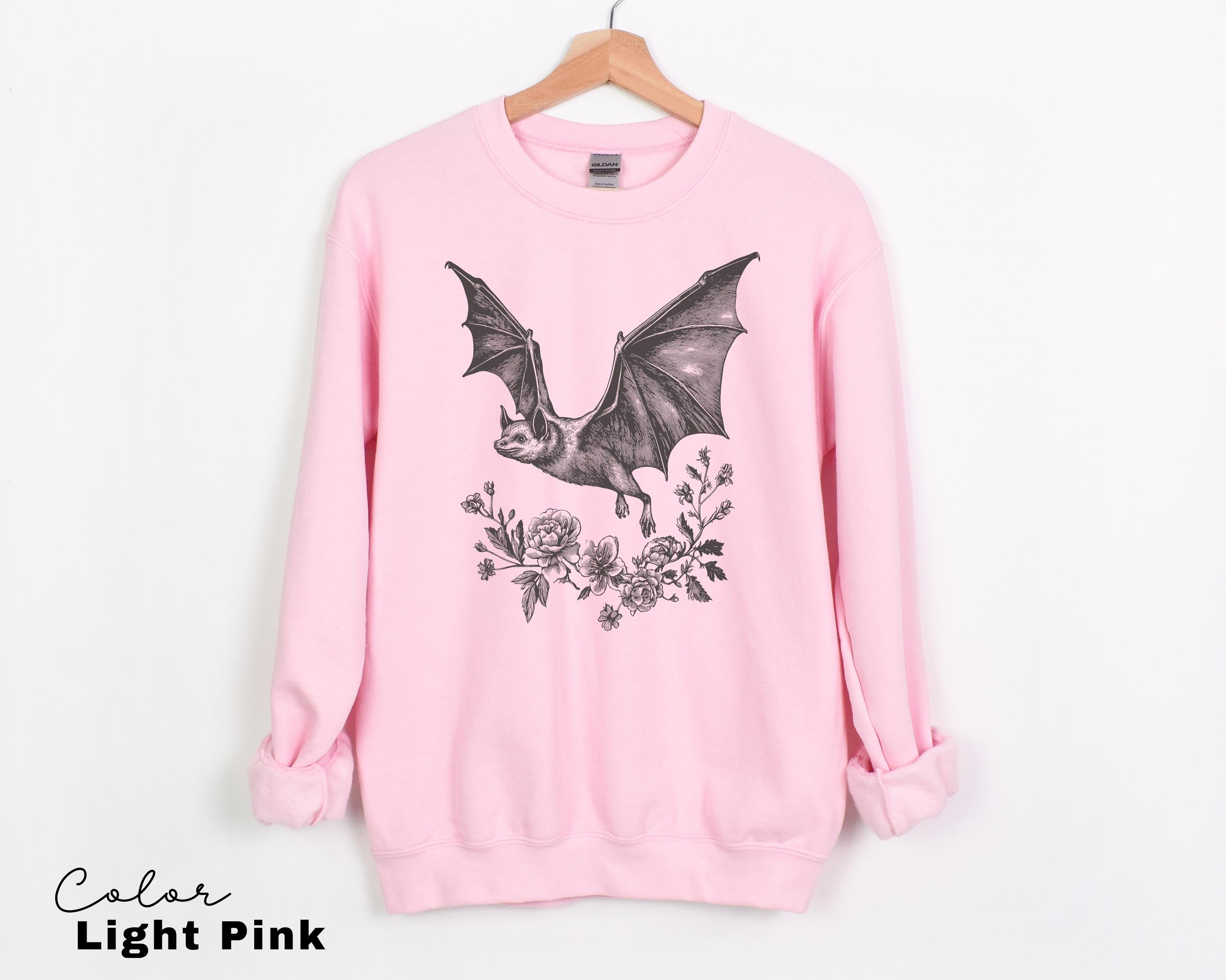 Vintage Style Bat T-Shirt, Gothic Cottagecore Graphic Tee