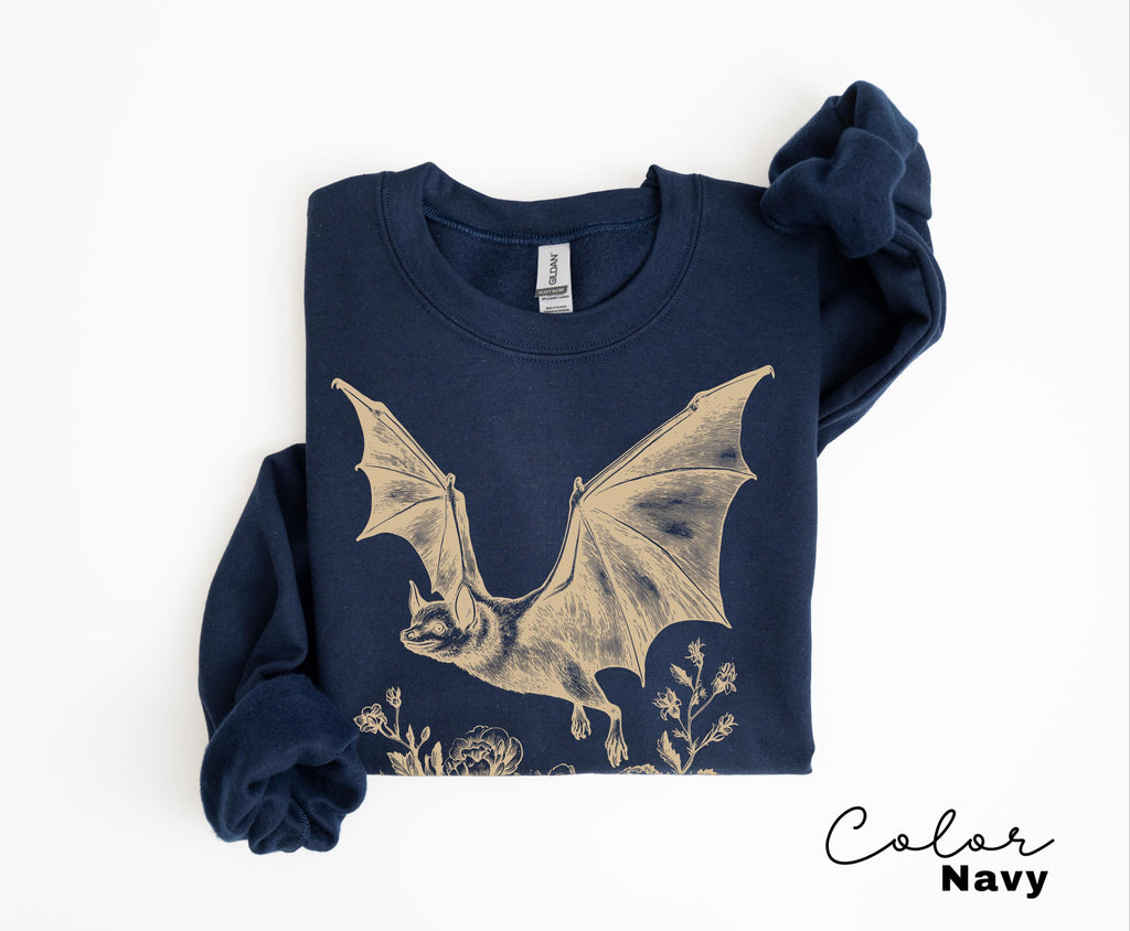 Vintage Style Bat T-Shirt, Gothic Cottagecore Graphic Tee