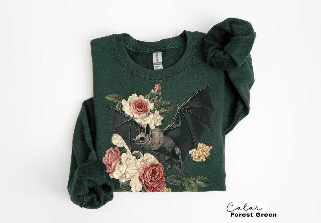 Dark Academia Bat Shirt, Gothic Cottagecore Graphic Tee
