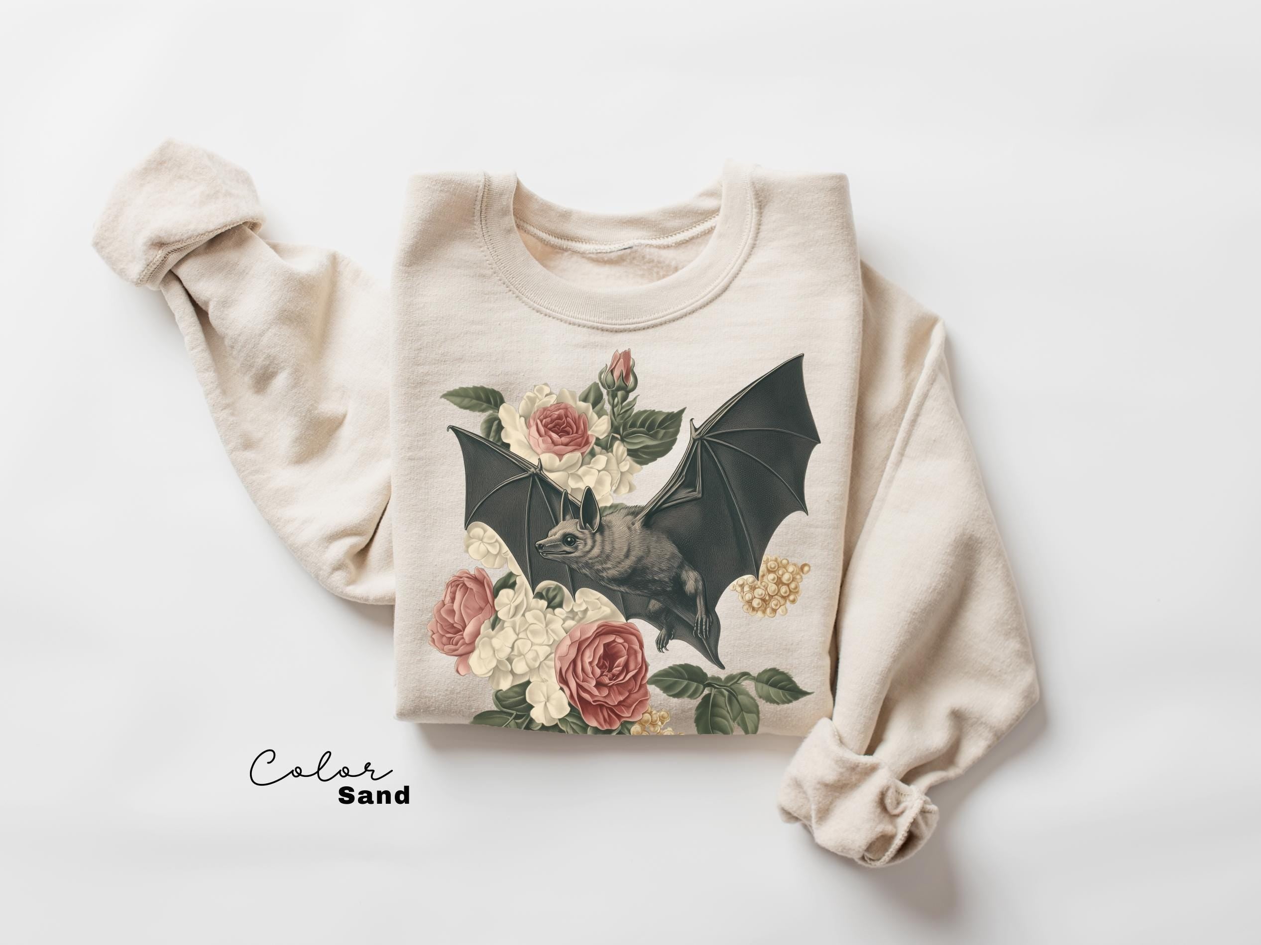 Dark Academia Bat Shirt, Gothic Cottagecore Graphic Tee