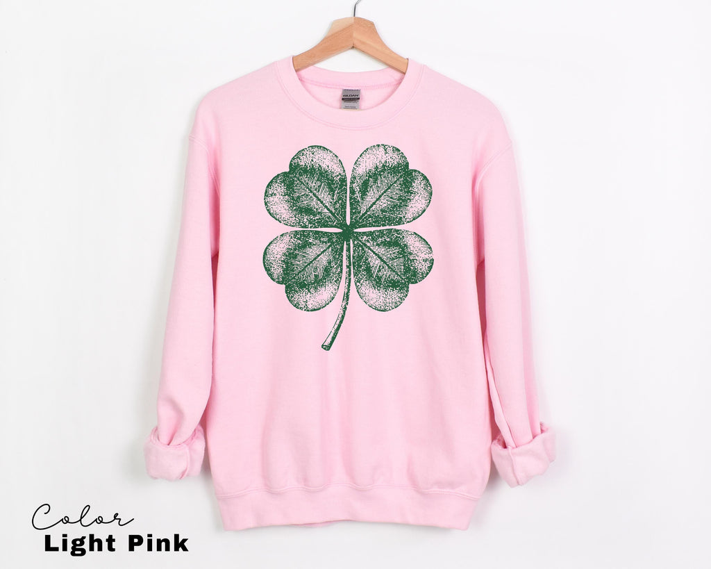 St Patricks Day Comfort Colors Shirt Lucky Shamrock Tshirt Cute Saint Patrick's Party Tee Four Leaf Clover T-shirt Irish Retro