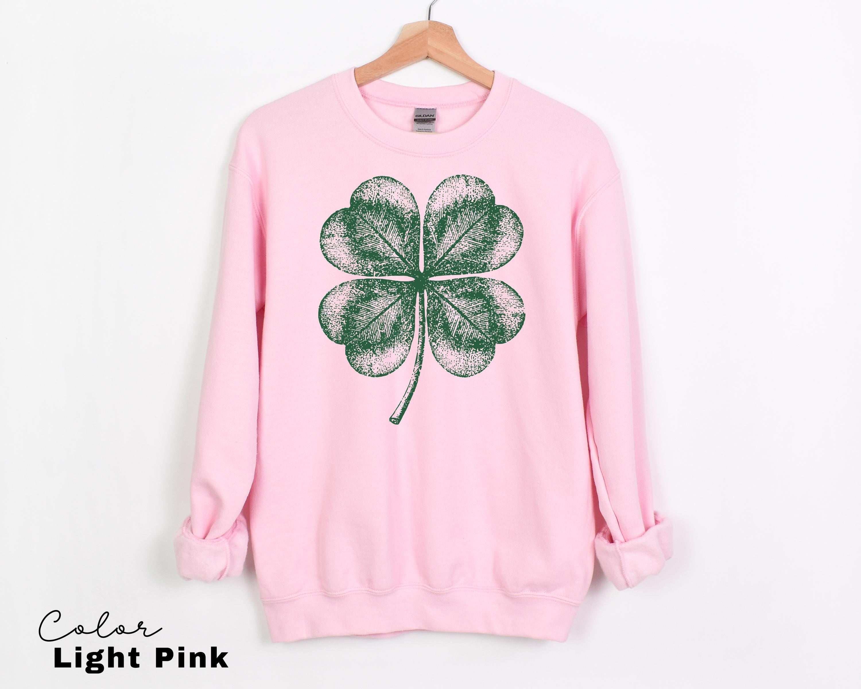 St Patricks Day Comfort Colors Shirt Lucky Shamrock Tshirt Cute Saint Patrick's Party Tee Four Leaf Clover T-shirt Irish Retro