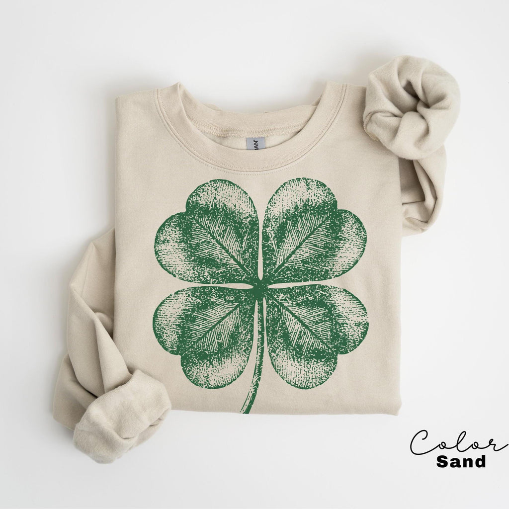 St Patricks Day Comfort Colors Shirt Lucky Shamrock Tshirt Cute Saint Patrick's Party Tee Four Leaf Clover T-shirt Irish Retro