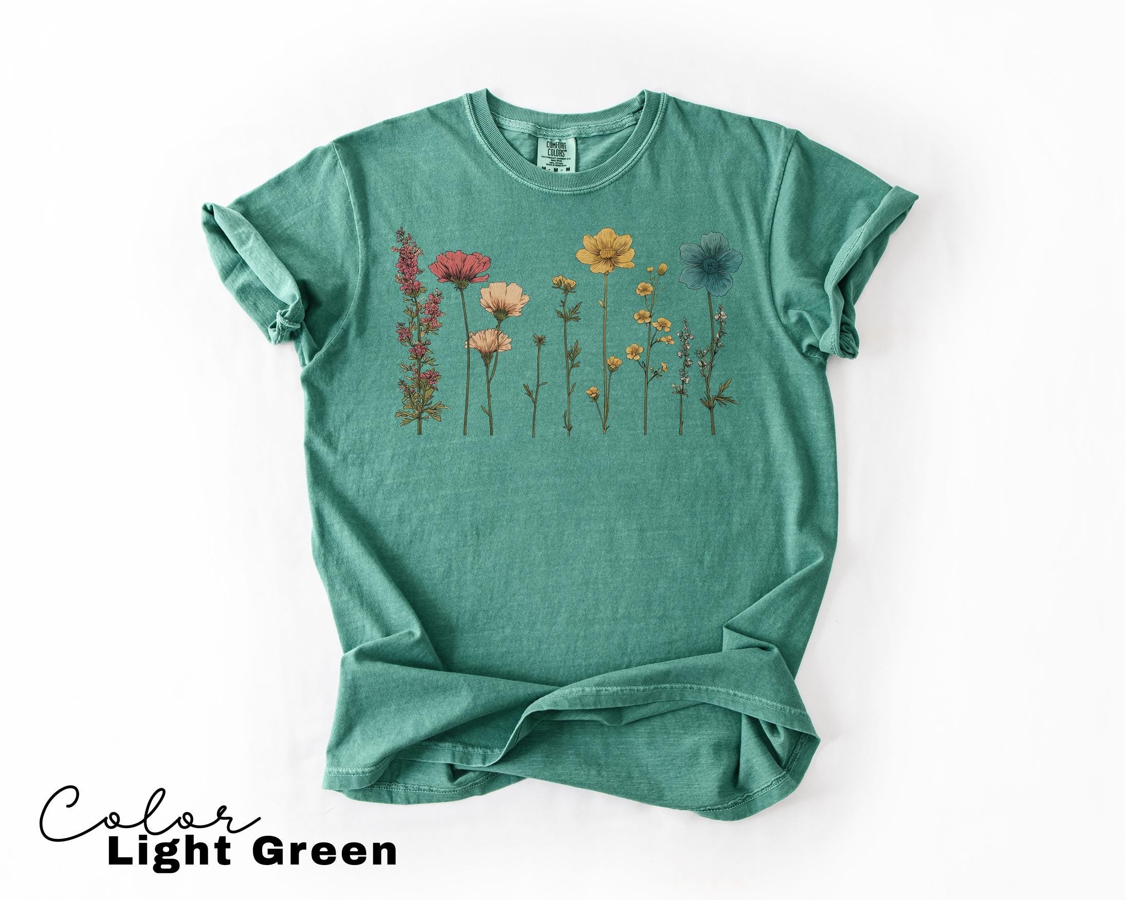 Daisy Shirt, Boho Floral Cottagecore Shirt, Botanical Shirt, WildFlower Sweatshirt, Nature Spring Shirt for Wome