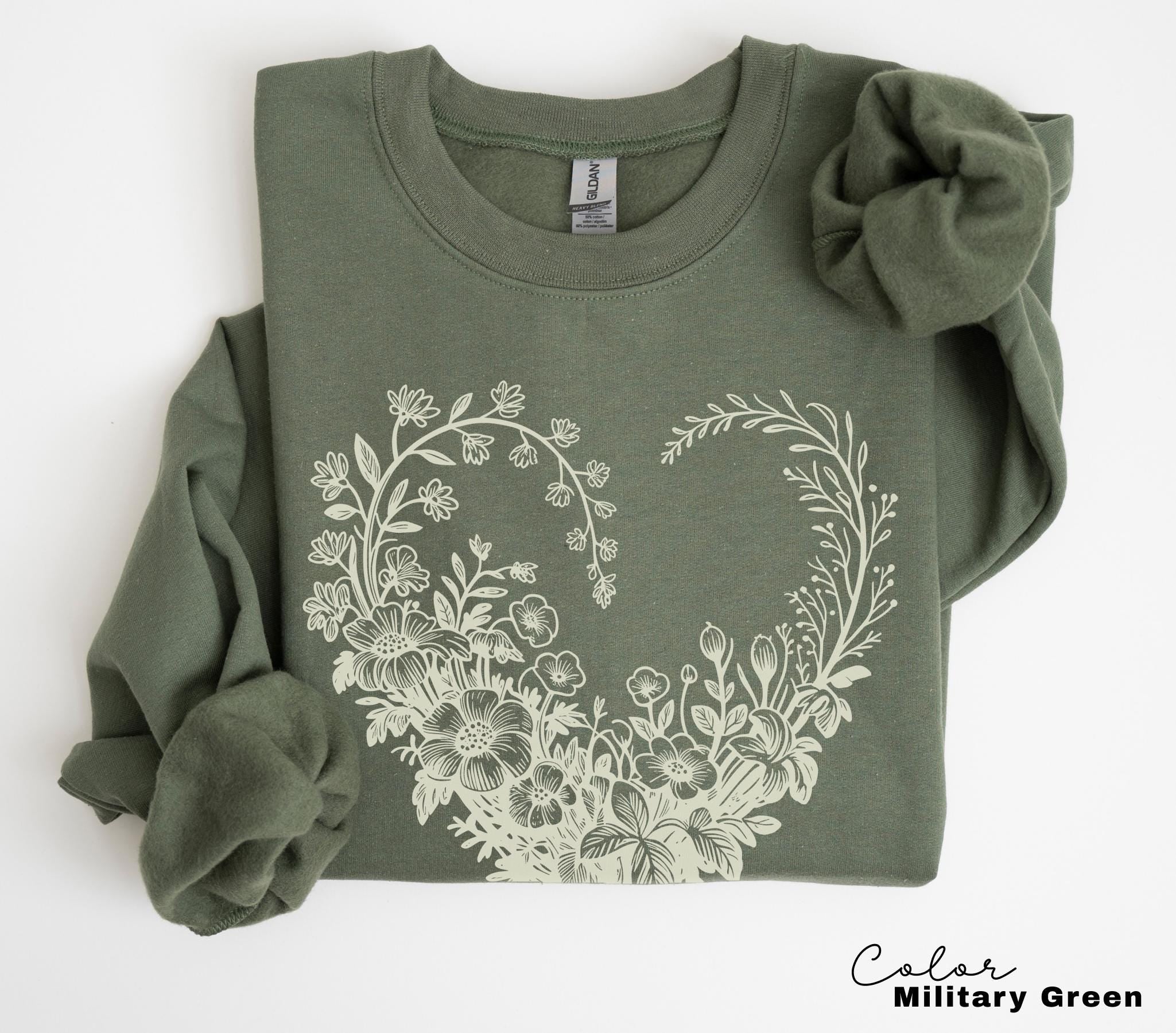 Vintage Wildflowers Graphic Comfort Colors T-Shirt & Sweatshirt