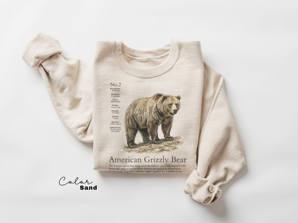 Retro Grizzly Bear Vintage 90s Wildlife Unisex T-Shirt