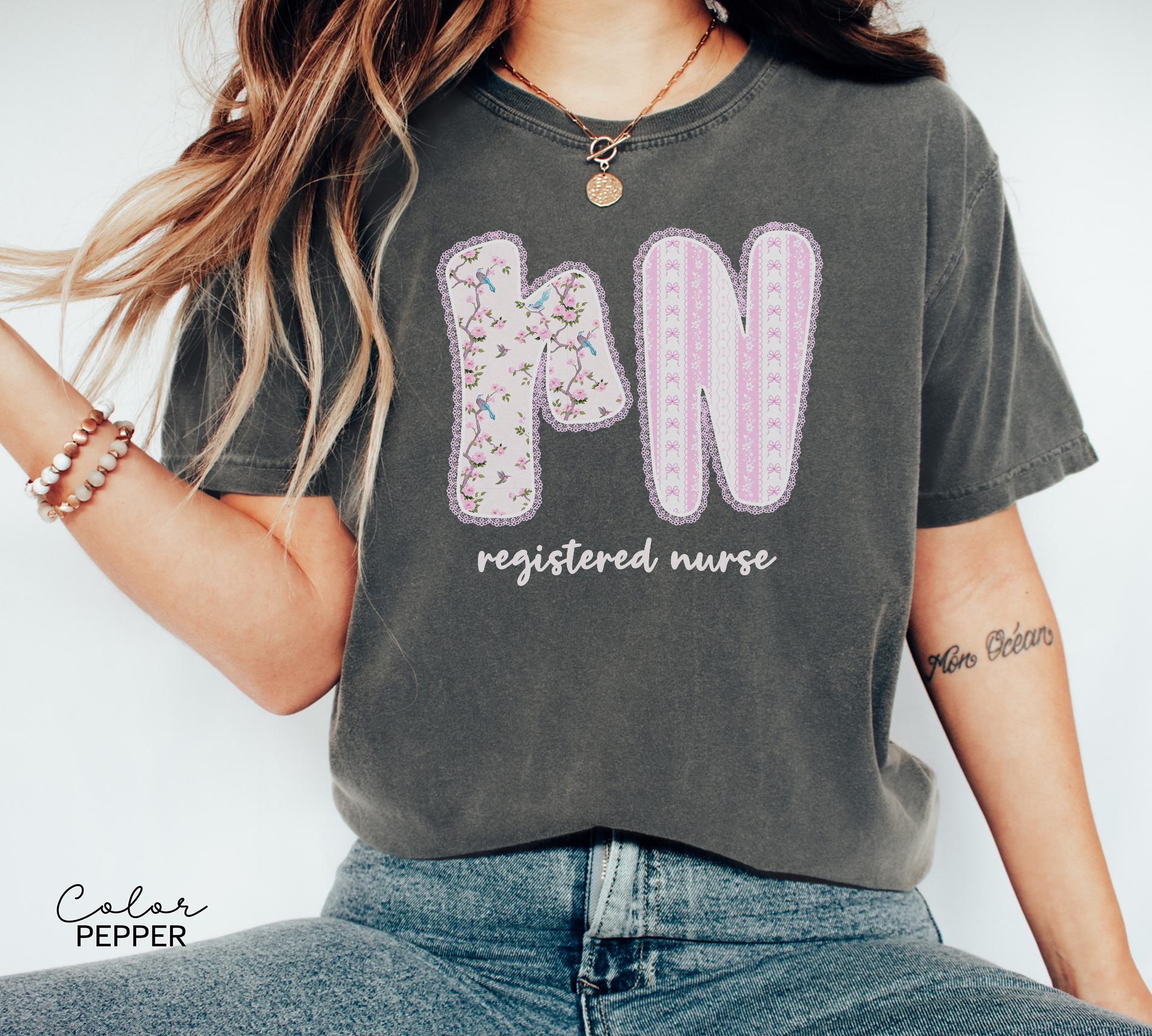 Registered Nurse Comfort Colors Shirt, Nurse Graduation Gift Tee