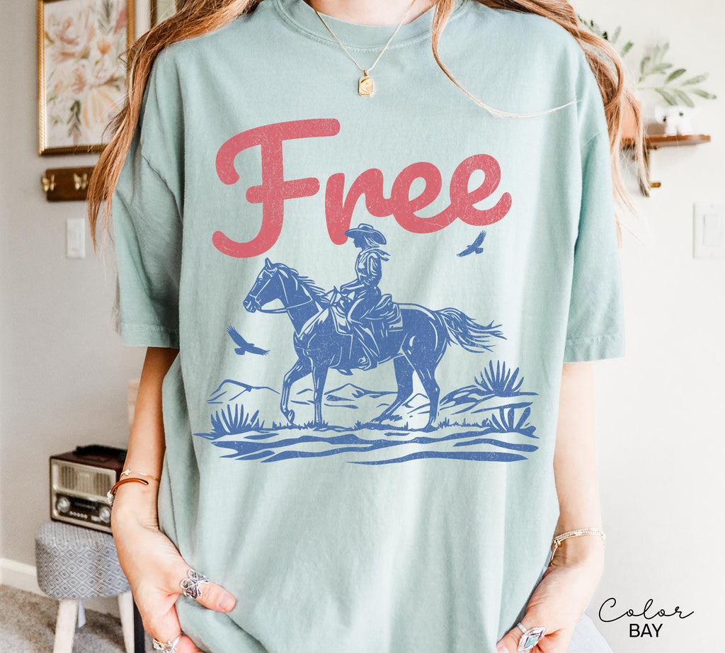 Retro Western Graphic Tee, Comfort Colors Country Girl T-Shirt, Rodeo Outfit, Gift for Her, Country