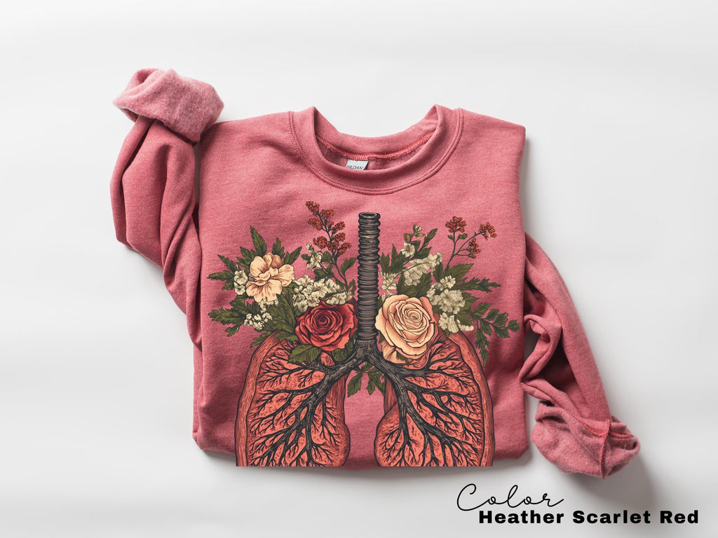 Nurse Flower Floral Lungs Shirt – Cardiac Nurse Gift Tee