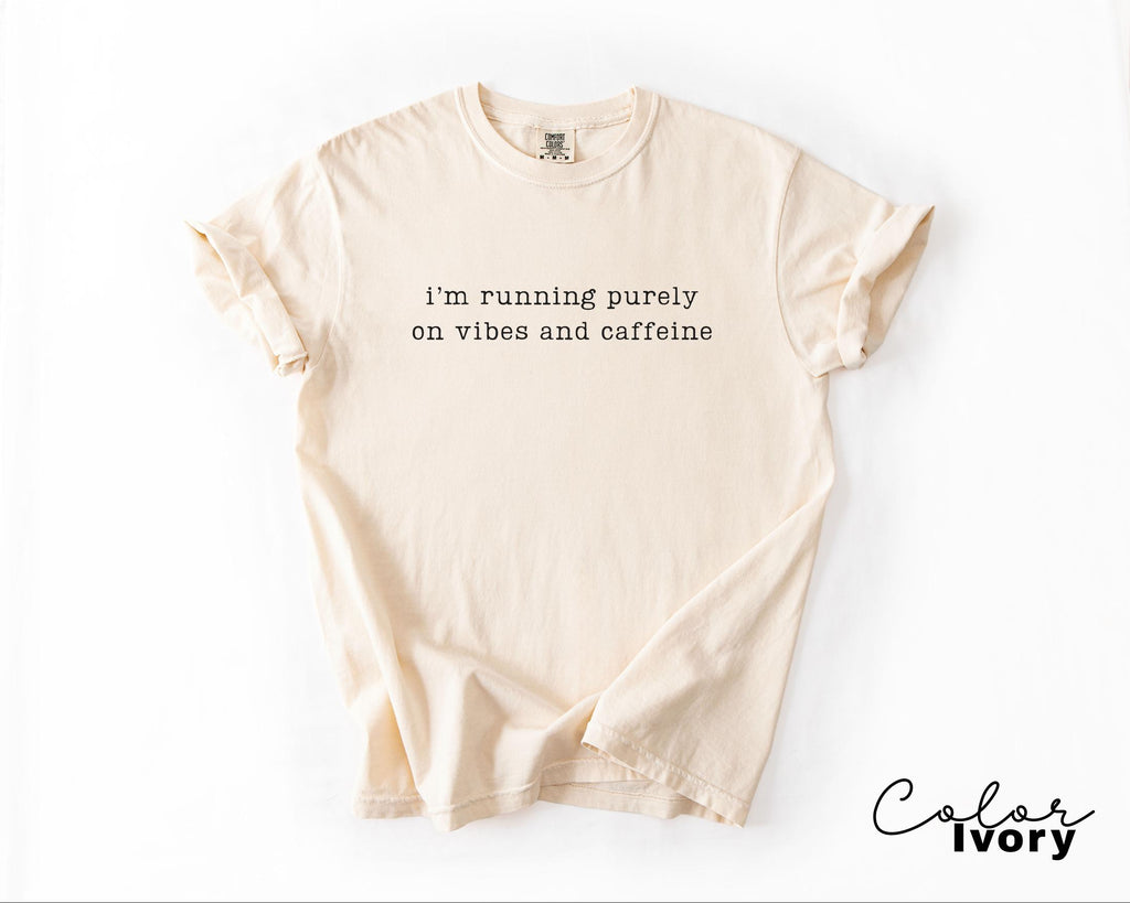Vibes and Caffeine Sarcastic Shirt, Sarcastic Humor Tee, Funny Meme Shirt, Chaotic Humor Shirt, Relatable Humor Tee, Unhinged Humor