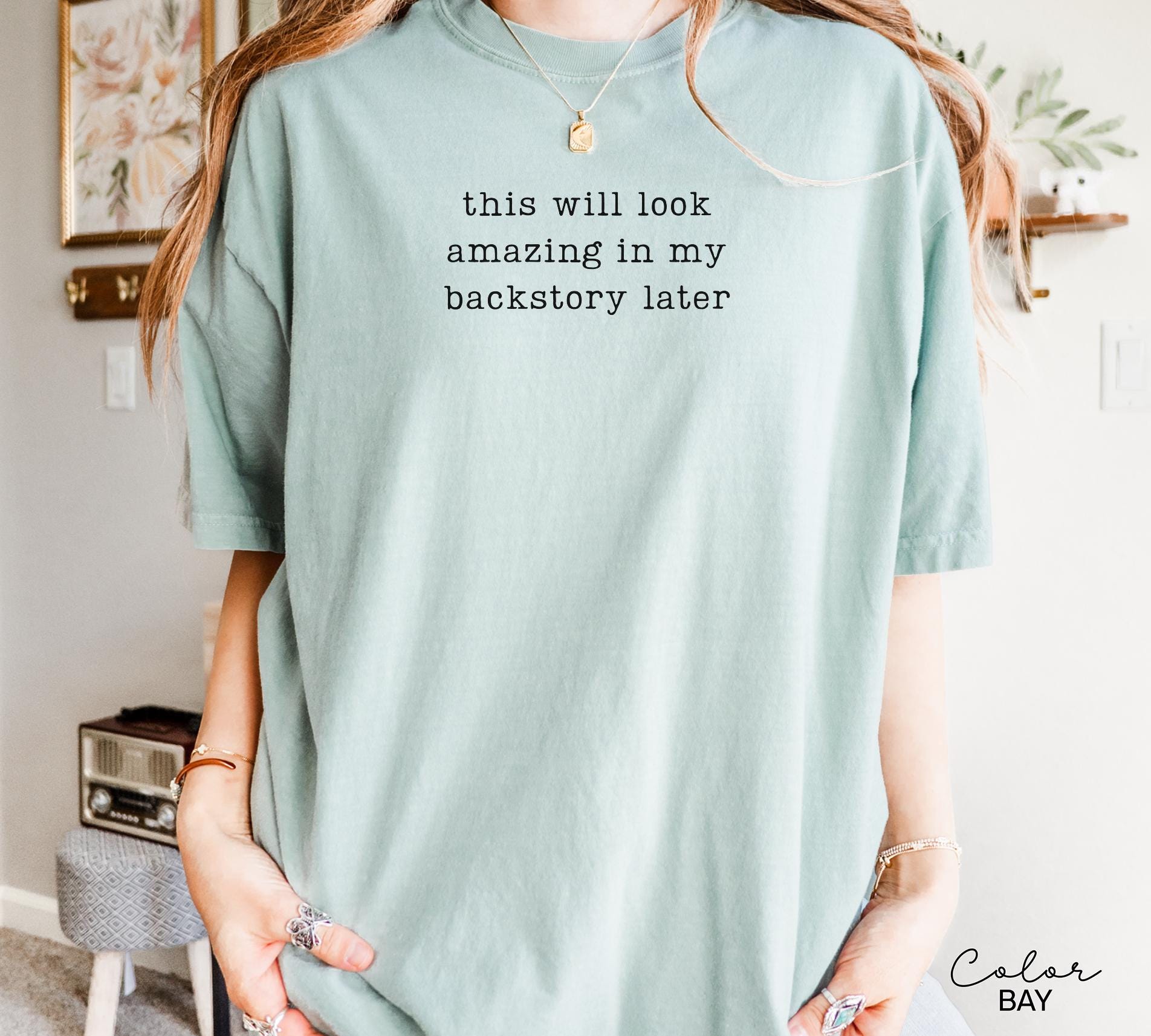 Funny Mental Health Shirt, Backstory Later Shirt, Internet Humor Tee, Sarcastic Humor Shirt, Relatable Humor Tee, Gen Z Humor Tee,