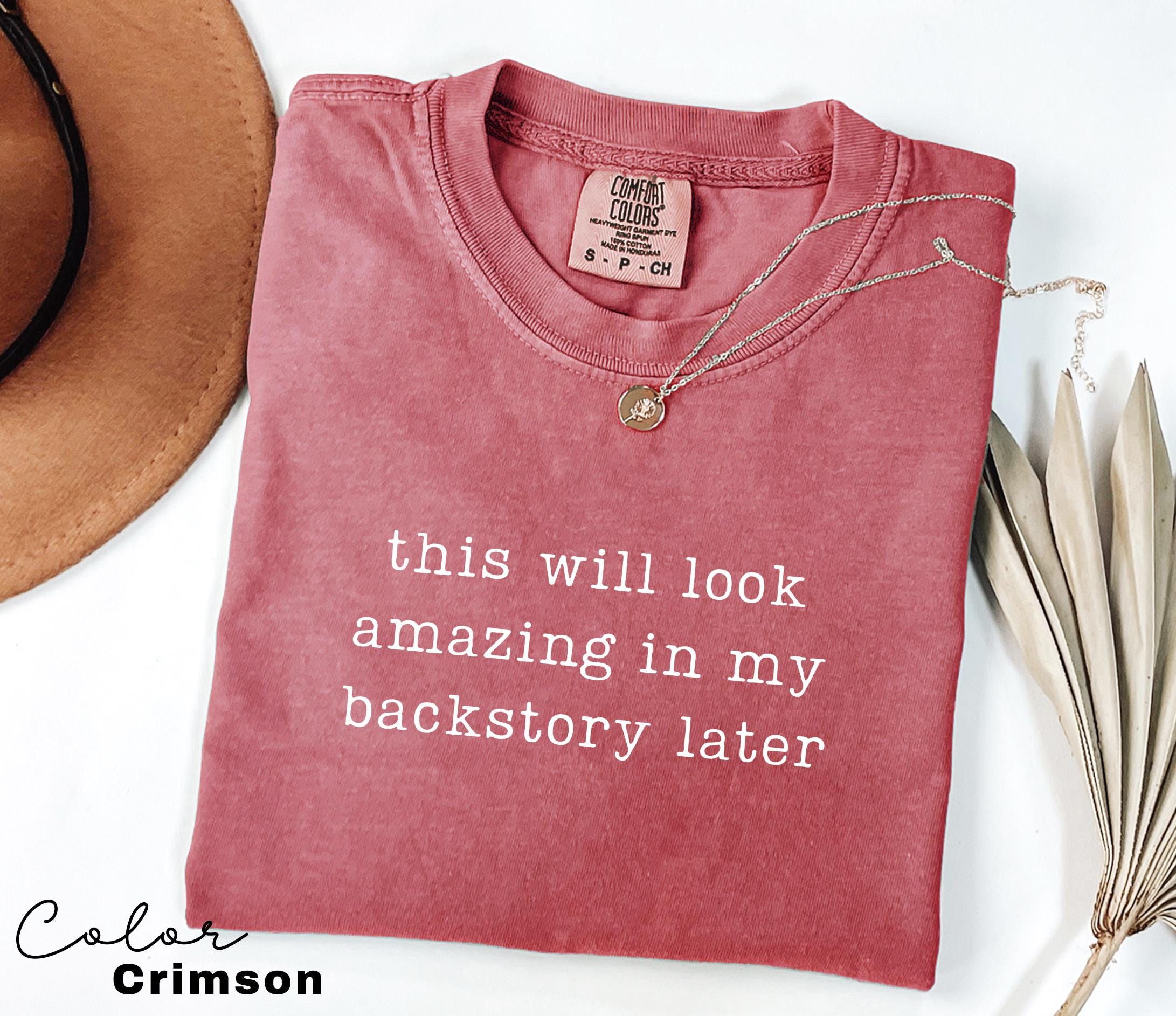 Funny Mental Health Shirt, Backstory Later Shirt, Internet Humor Tee, Sarcastic Humor Shirt, Relatable Humor Tee, Gen Z Humor Tee,
