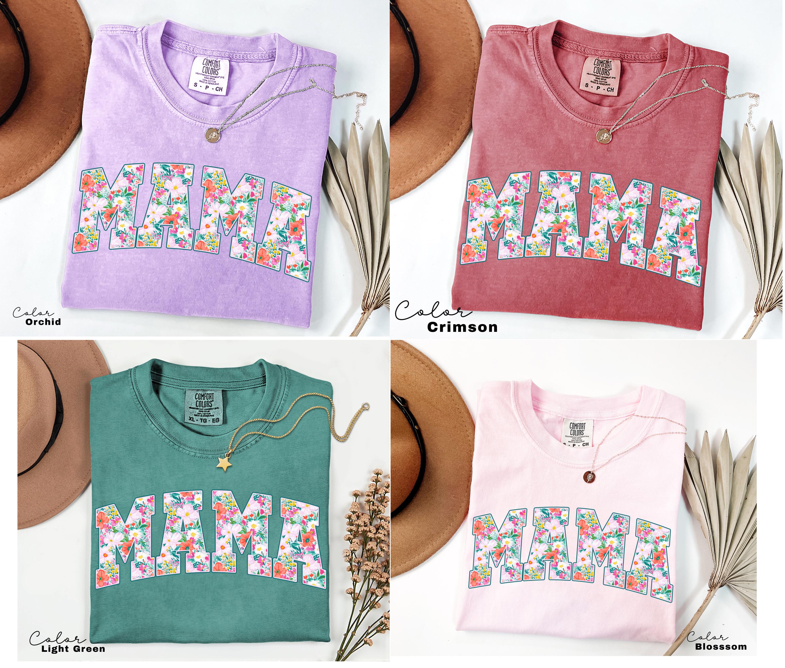 Mama Floral Flower Shirt, Floral Mom Spring Tee, Trendy Women's Sweatshirt