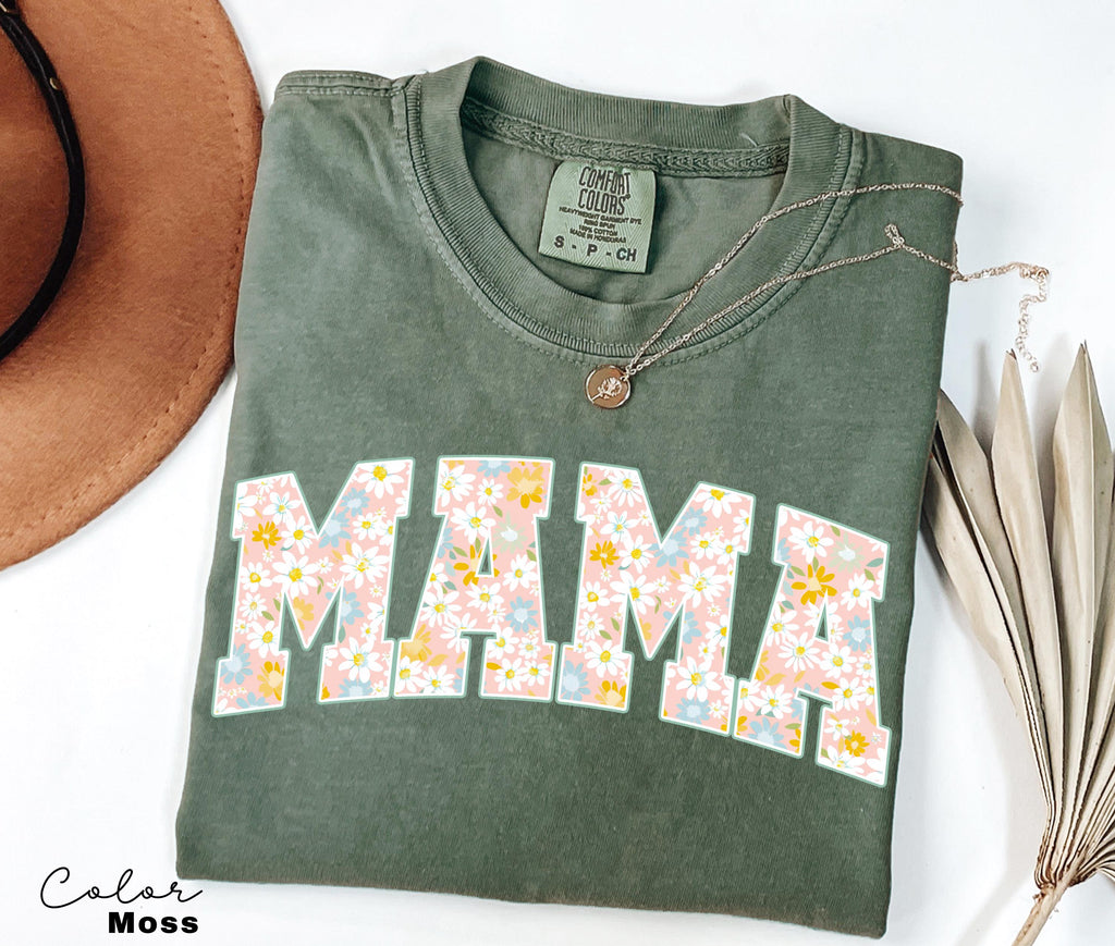 Mama Floral Flower Sweatshirt, Floral Mom Spring Crewneck