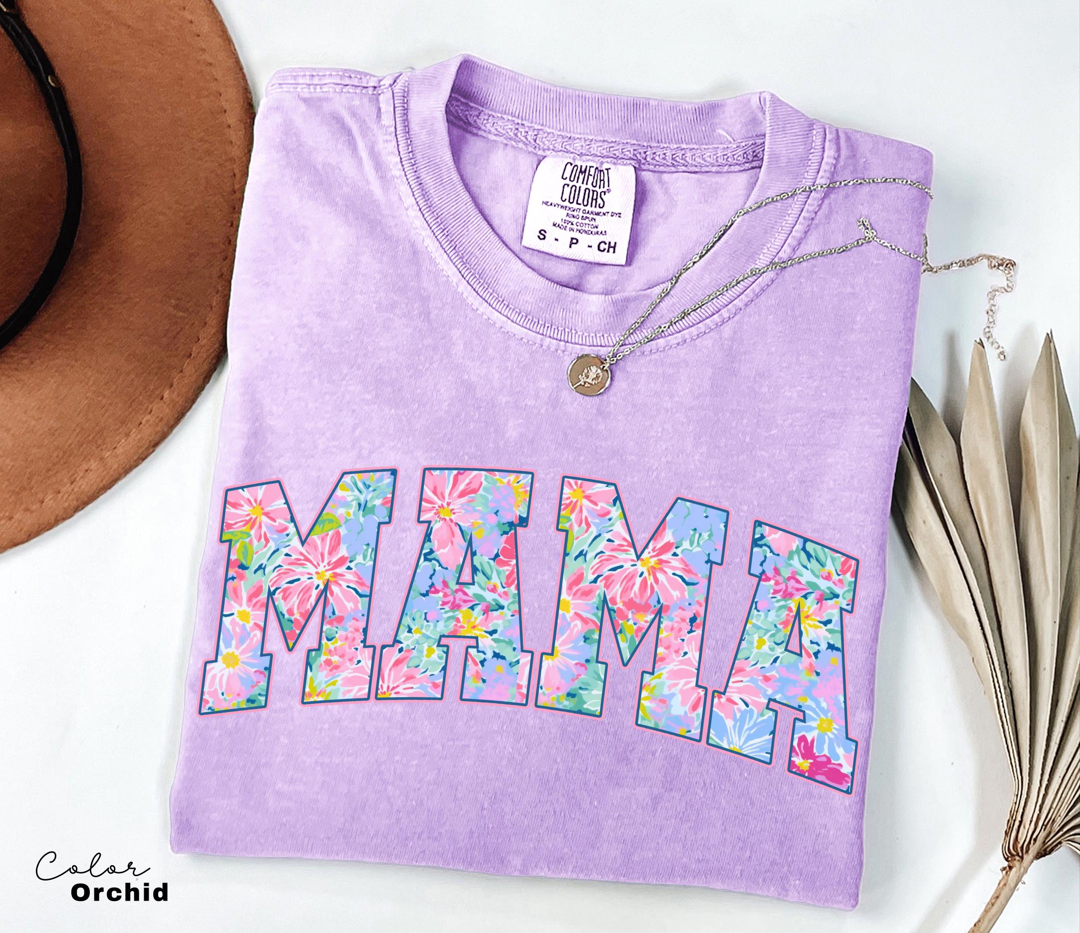 Mama Floral Flower Sweatshirt, Floral Mom Spring, Trendy Mom Sweatshirt, Women's Flower Mama, Spring Pregnancy Reveal Gift for New Mom