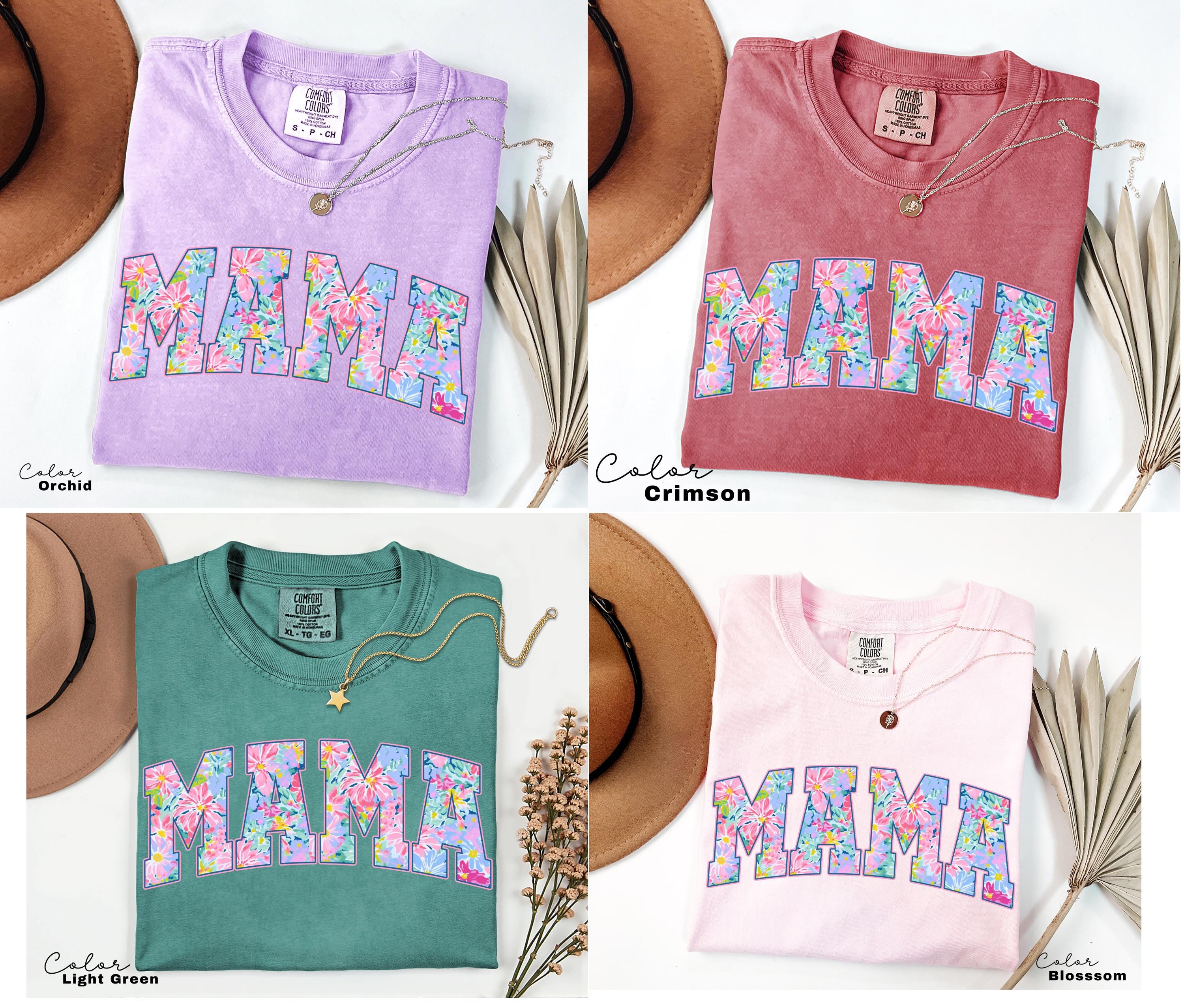 Mama Floral Flower Sweatshirt, Floral Mom Spring, Trendy Mom Sweatshirt, Women's Flower Mama, Spring Pregnancy Reveal Gift for New Mom
