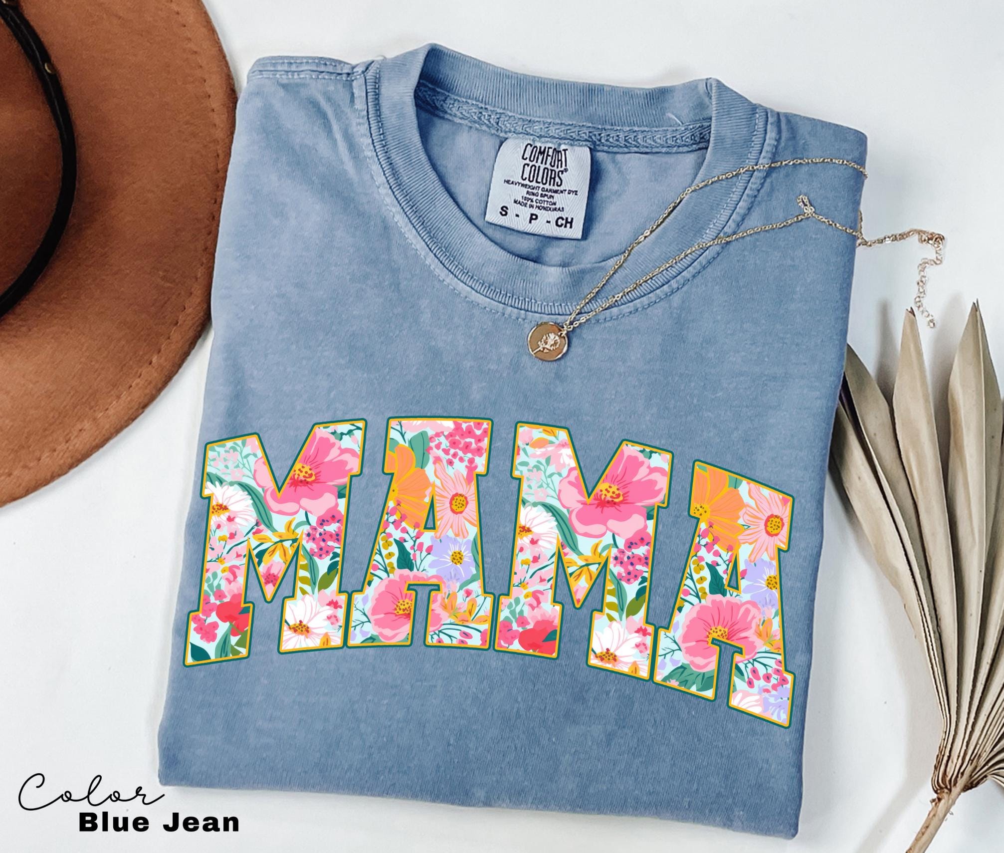 Mama Floral Flower Sweatshirt, Floral Mom Spring, Trendy Mom Sweatshirt, Women's Flower Mama, Spring Pregnancy Reveal Gift for New Mom