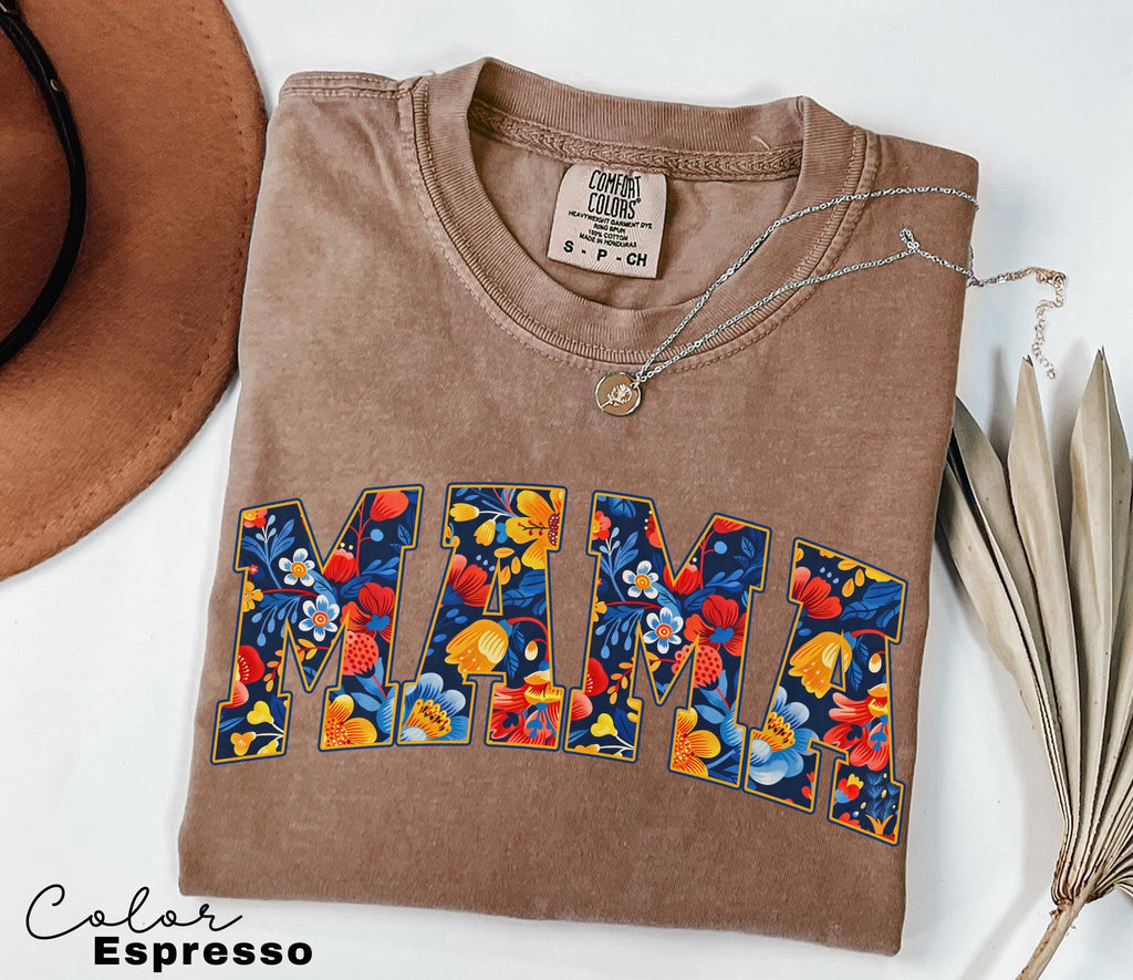Mama Floral Flower Sweatshirt, Floral Mom Spring, Trendy Mom Sweatshirt, Women's Flower Mama, Spring Pregnancy Reveal Gift for New Mom